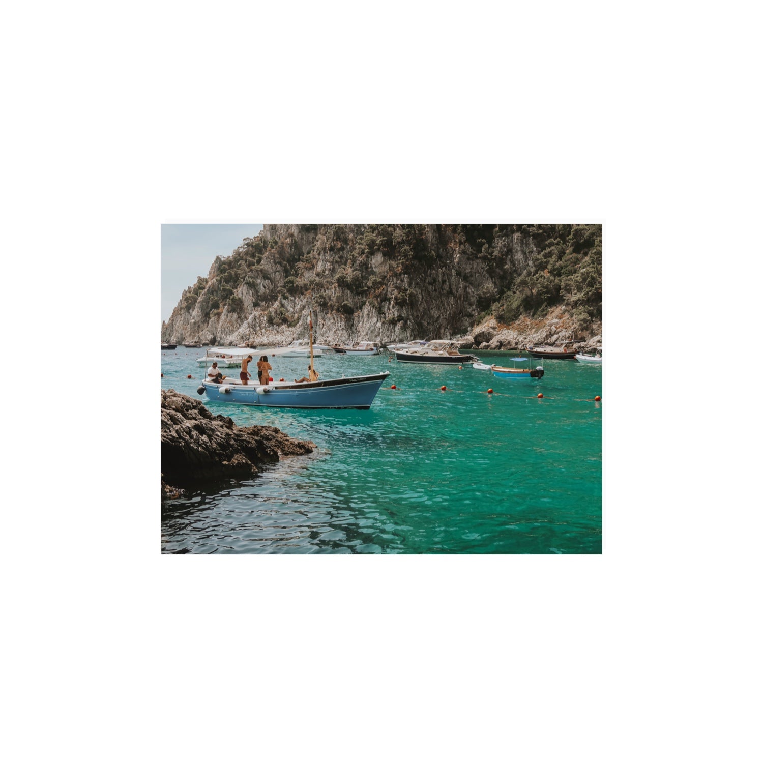 Cozy Cove Capri coastal Mediterranean wall art 12 x 16 in unframed fine art print