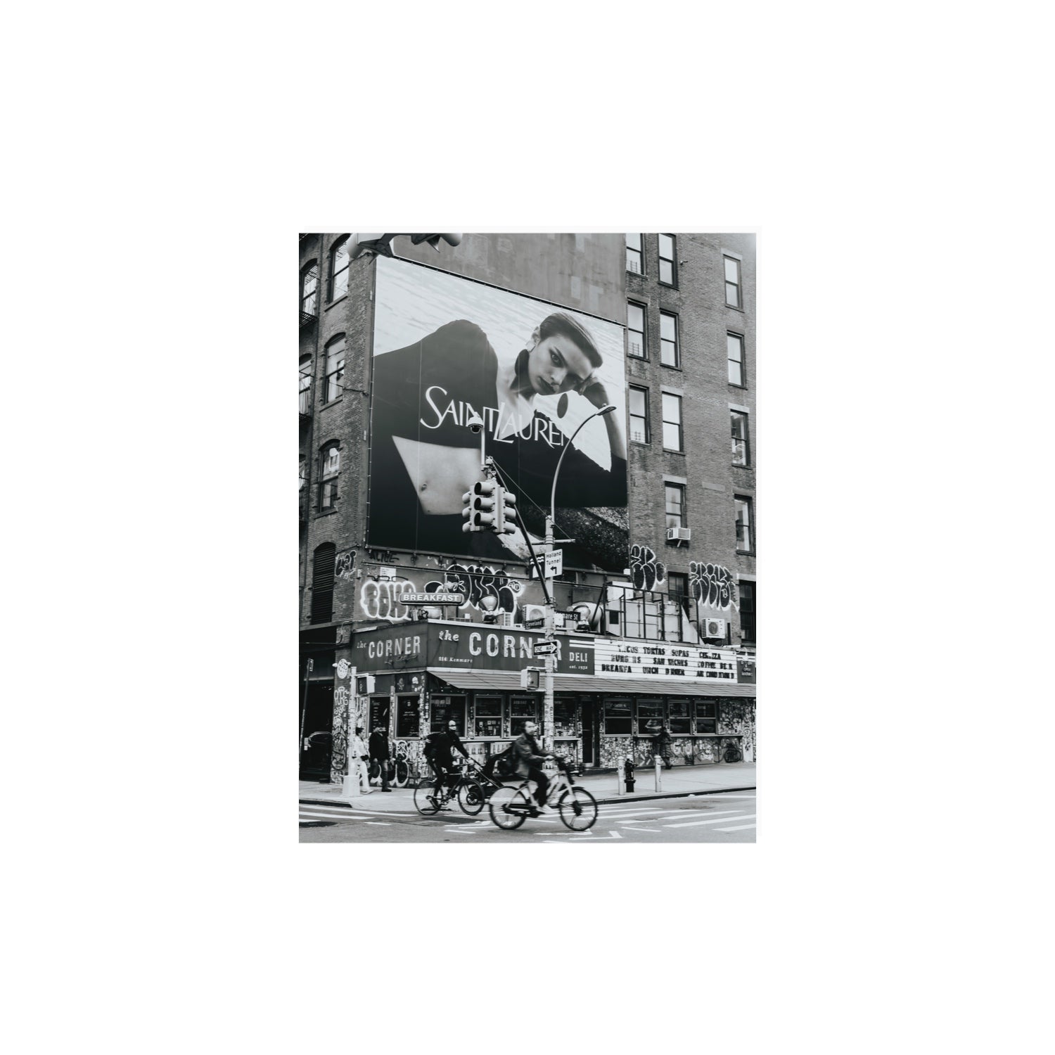 Runway To Rooftops New York NYC Black & White wall art 12 x 16 in unframed fine art print