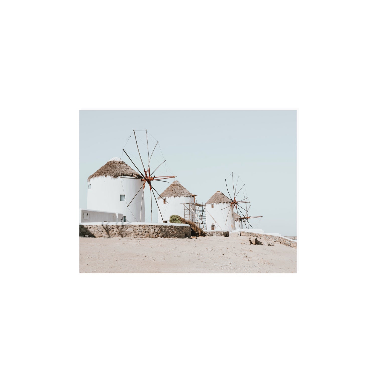 Rustic Icons Mykonos Greek island wall art 12 x 16 in unframed fine art print
