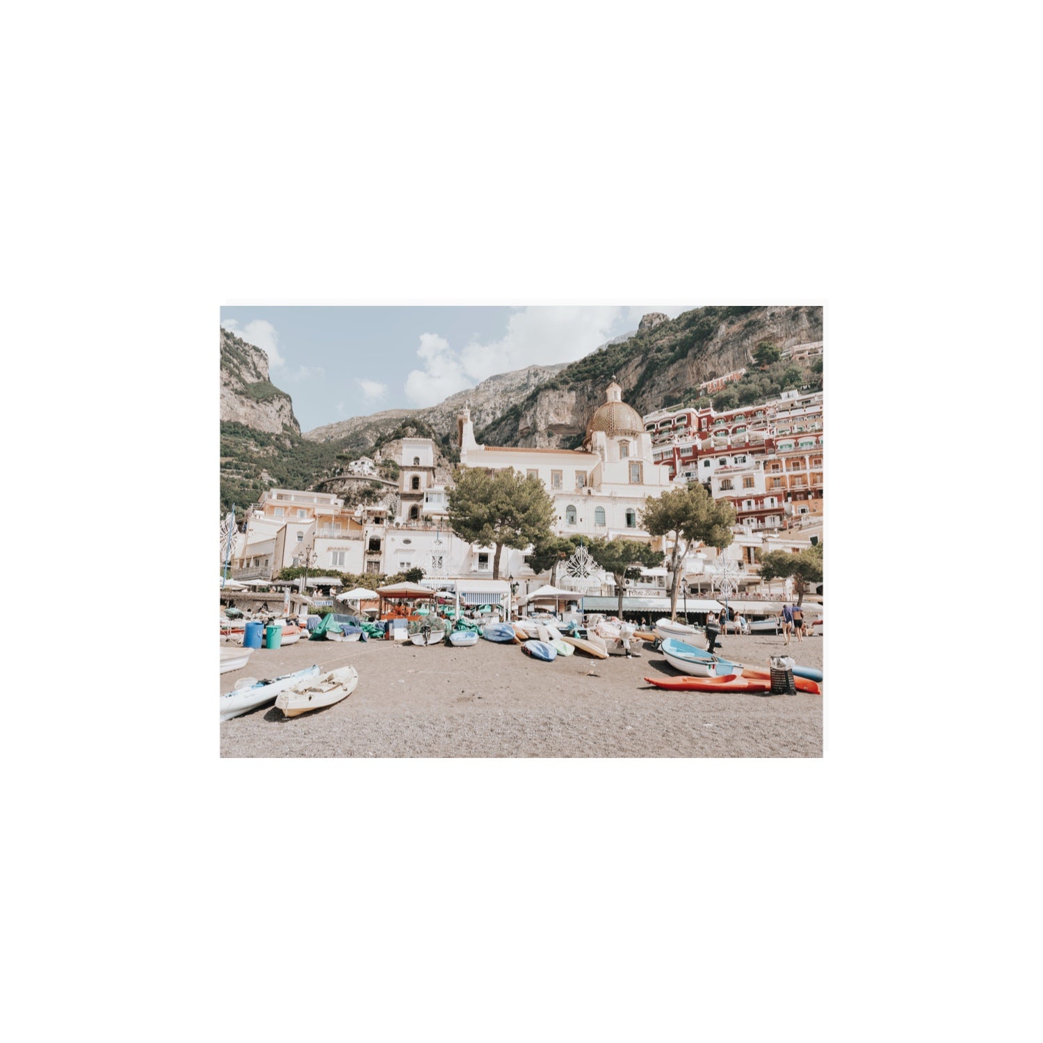 Pastel Paradise fine art print, Positano, Italy, 12 x 16 in, Unframed, Fine Art Print
