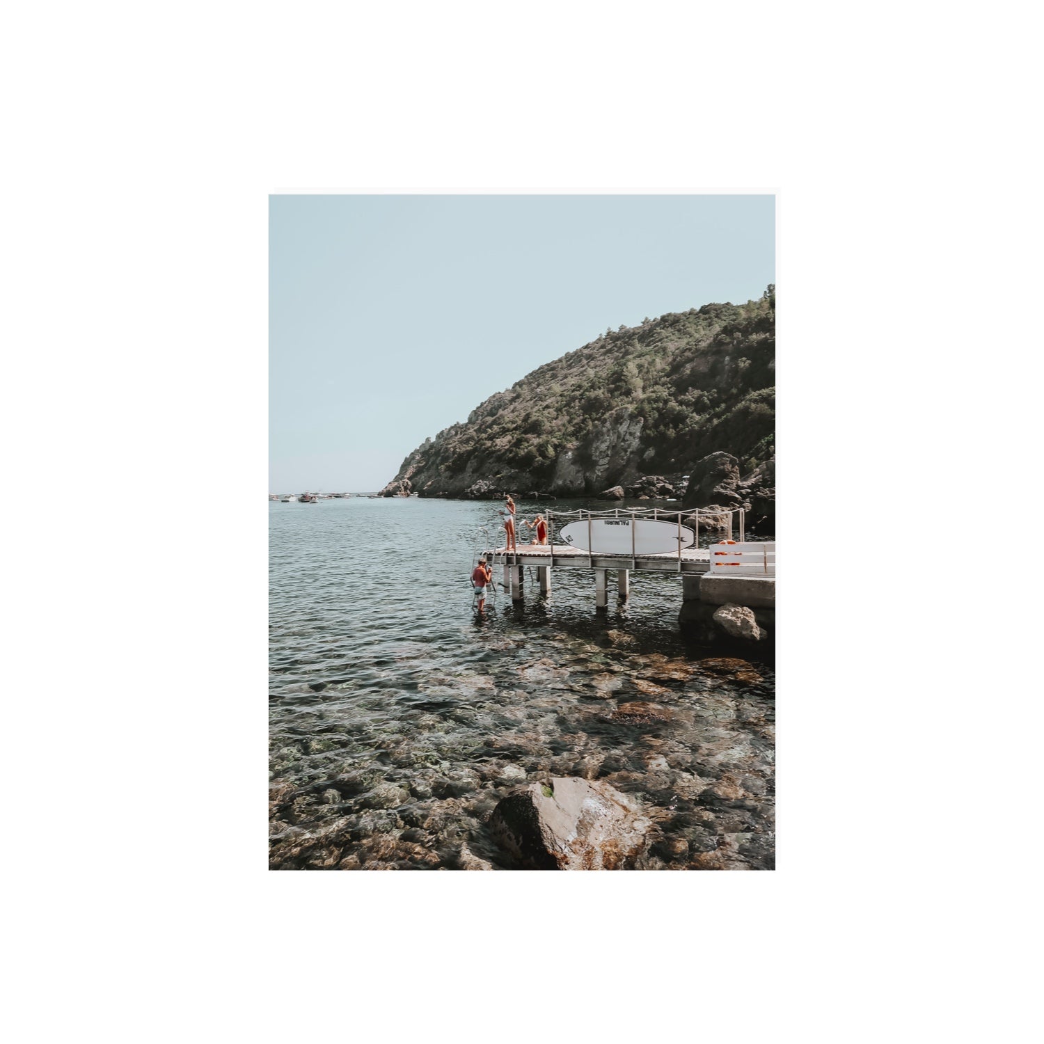 Tidal Explorers Tuscany coastal Italian wall art 18 x 24 in unframed fine art print