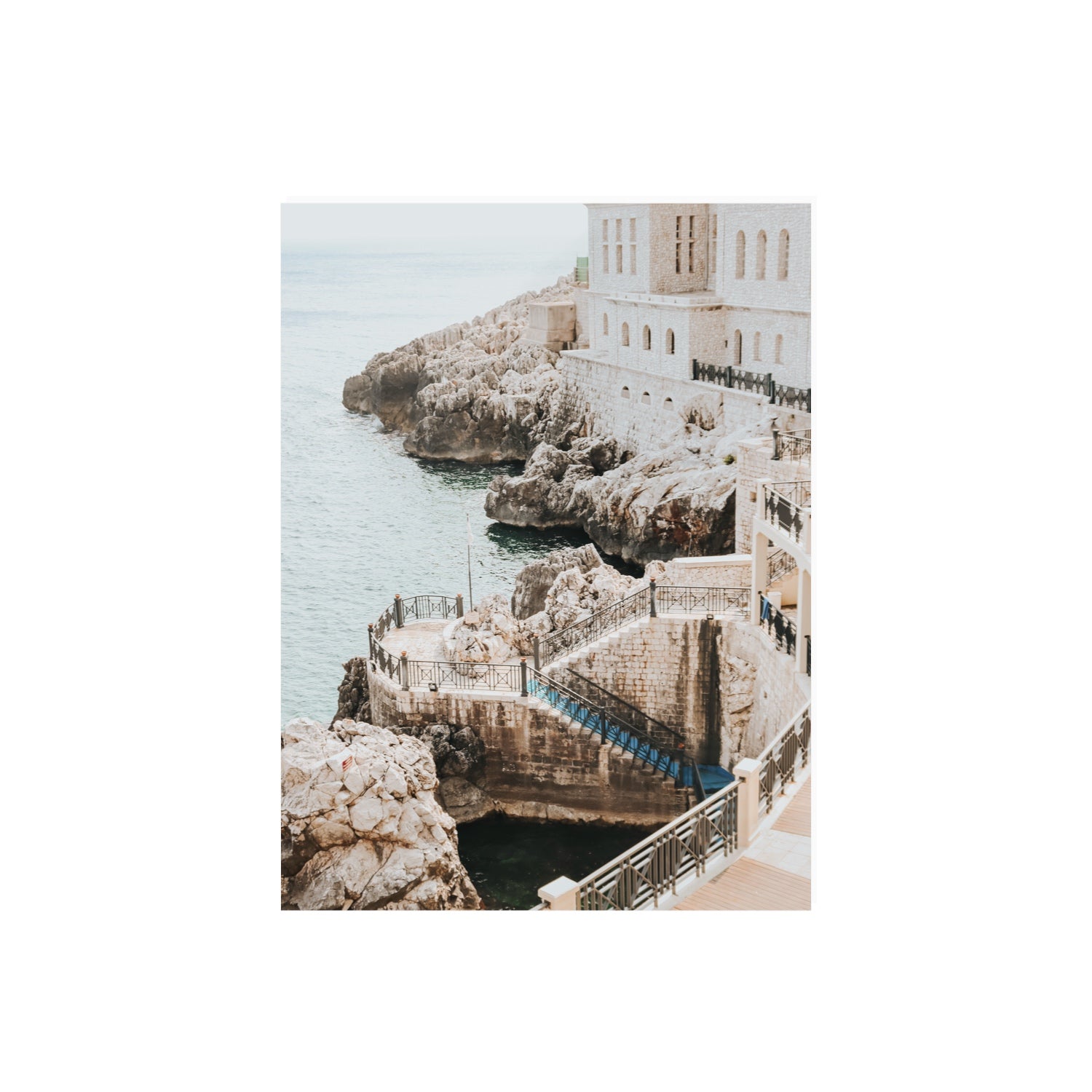 Wellness Centre Puglia coastal wall art 18 x 24 in unframed fine art print