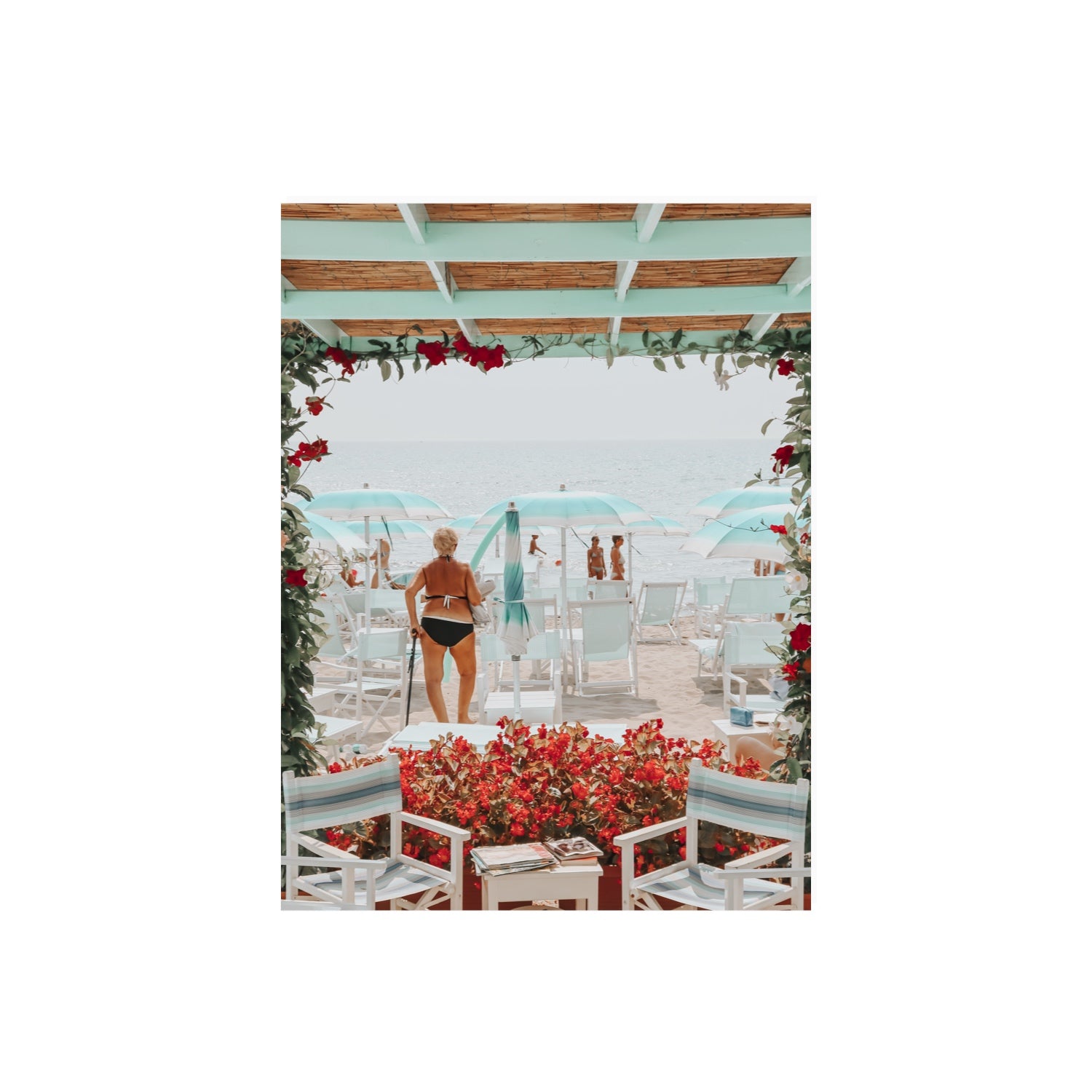 Nonna's Italian Escape Alassio Italian wall art 18 x 24 in unframed fine art print