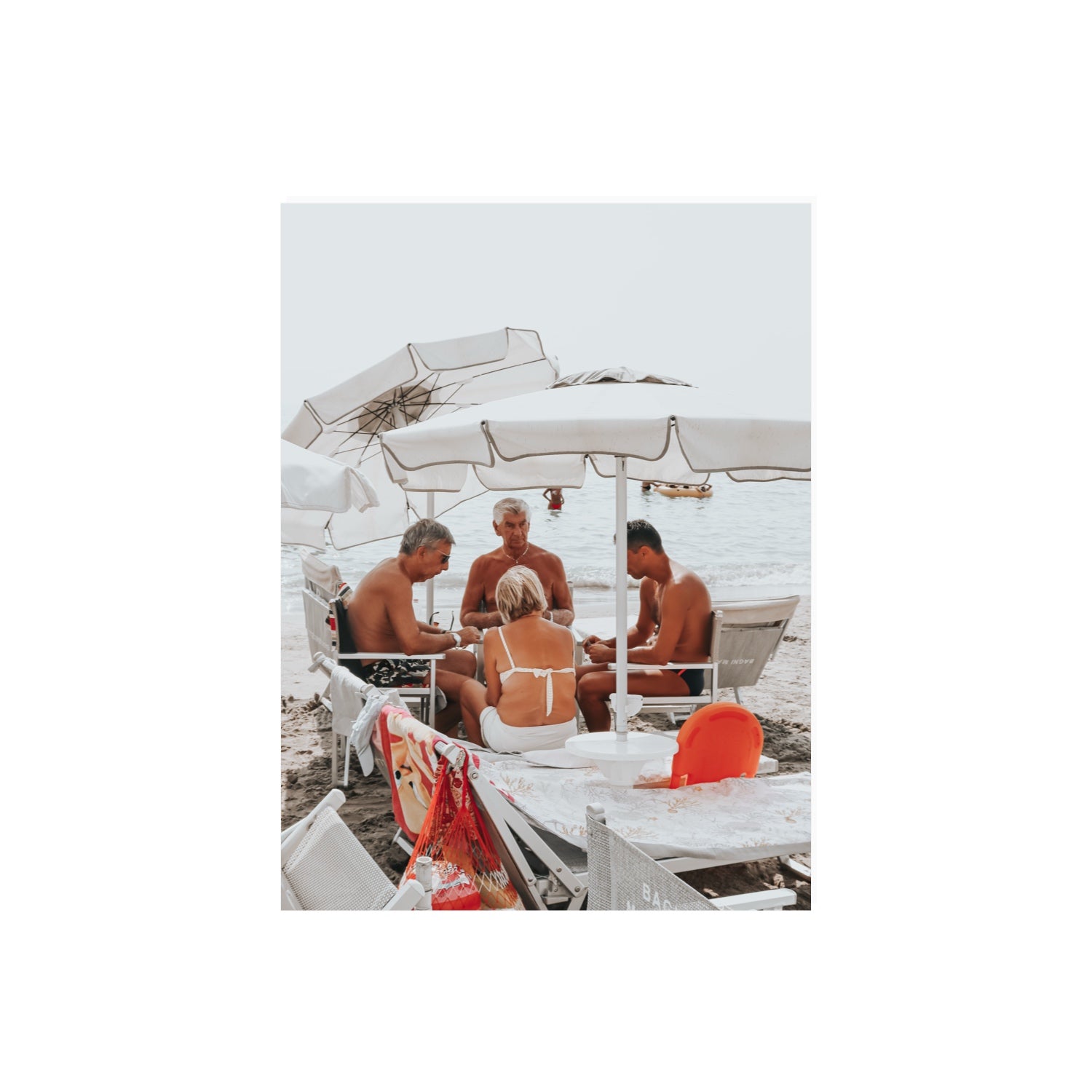 Luck Of The Draw fine art print, Alassio, Italy, 18 x 24 in, Unframed, Fine Art Print