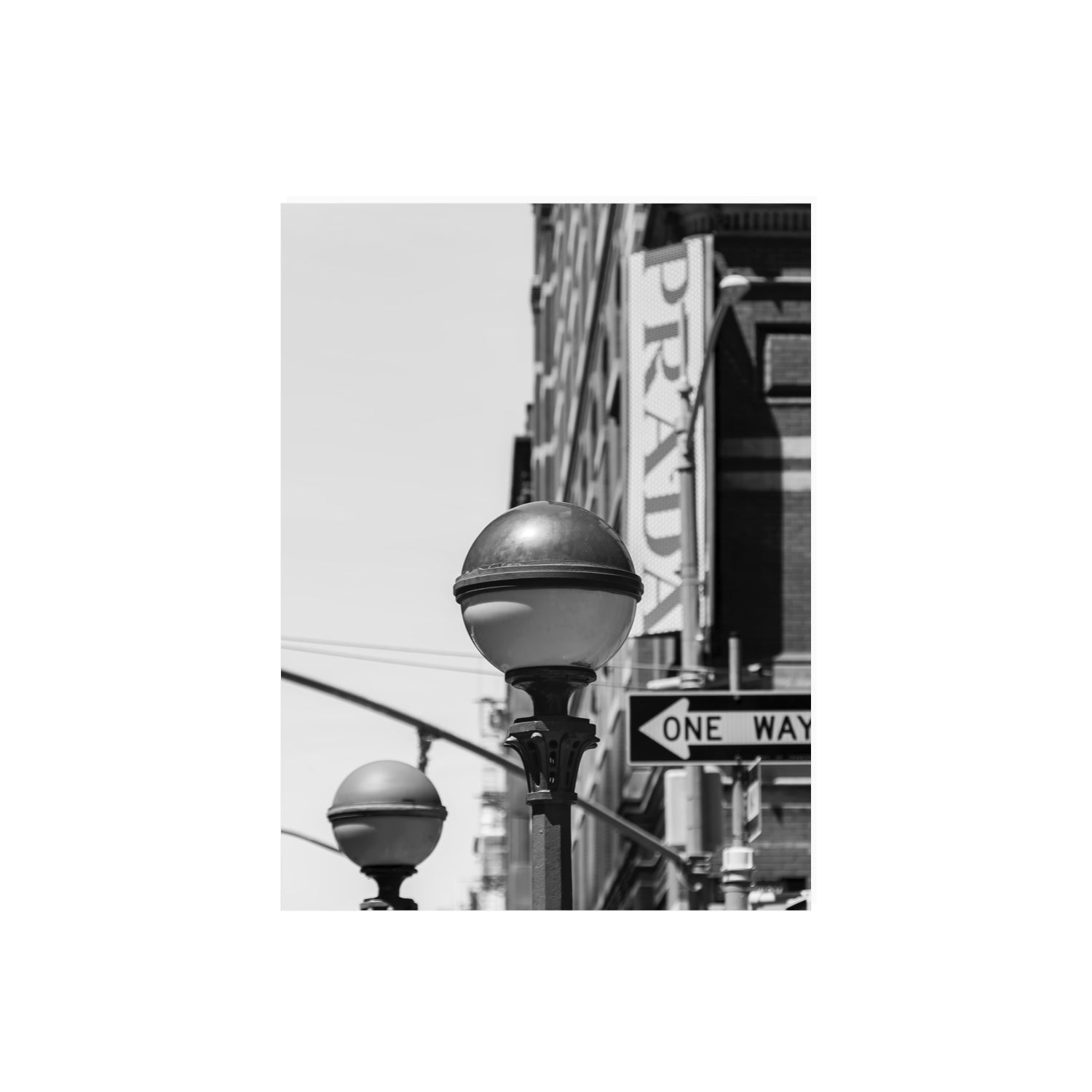 Subway Style New York NYC Black & White wall art 18 x 24 in unframed fine art print