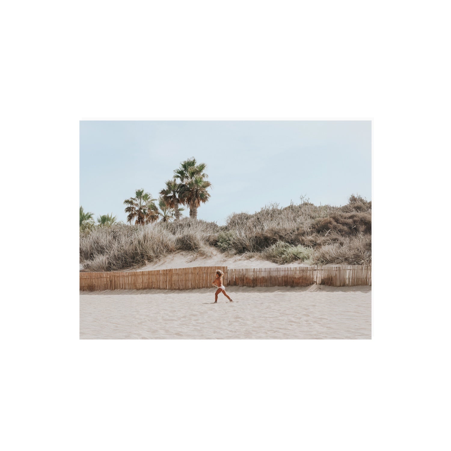 Ragazza Da Spiaggia Puglia beach Italian fine art print 18 x 24 in unframed fine art print