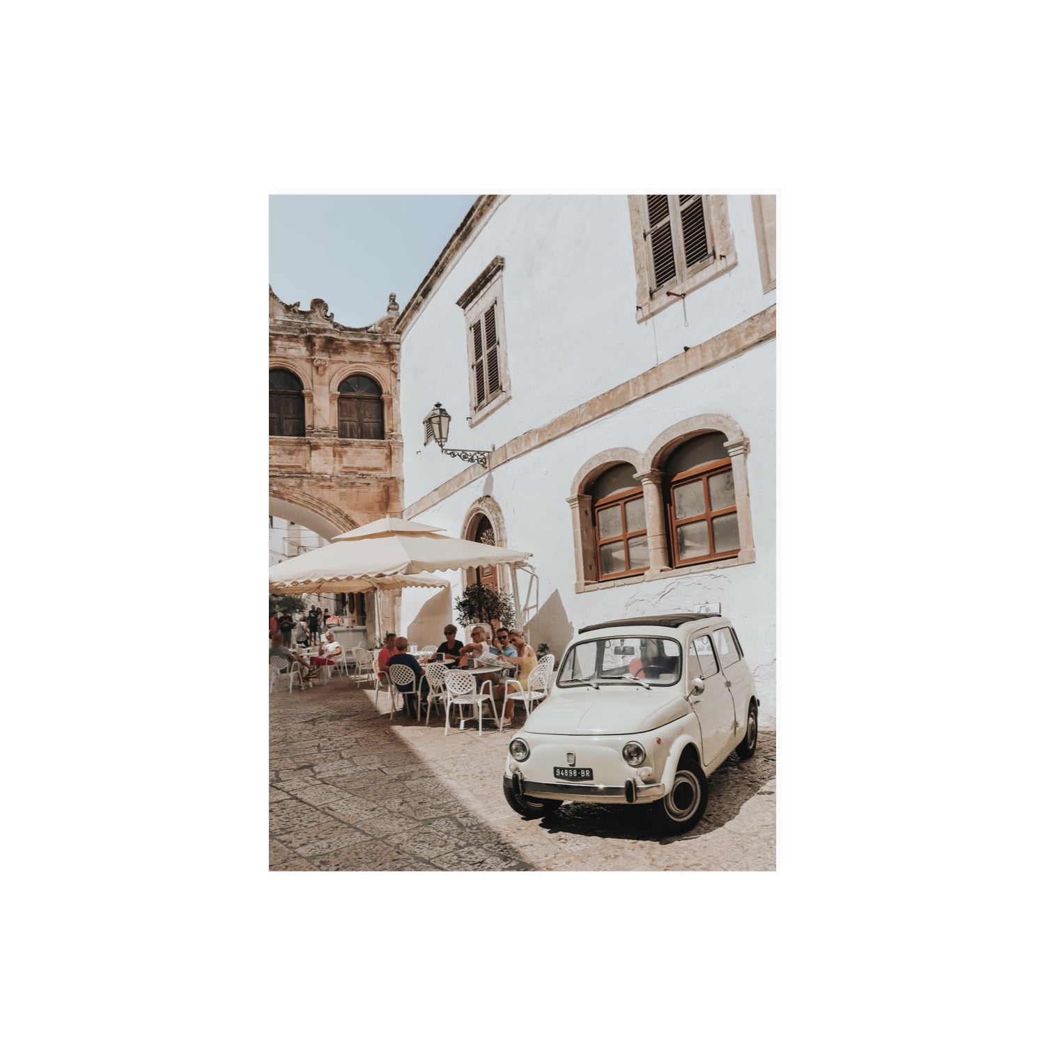 Piazza di Ostuni Puglia Italian wall art 18 x 24 in unframed fine art print