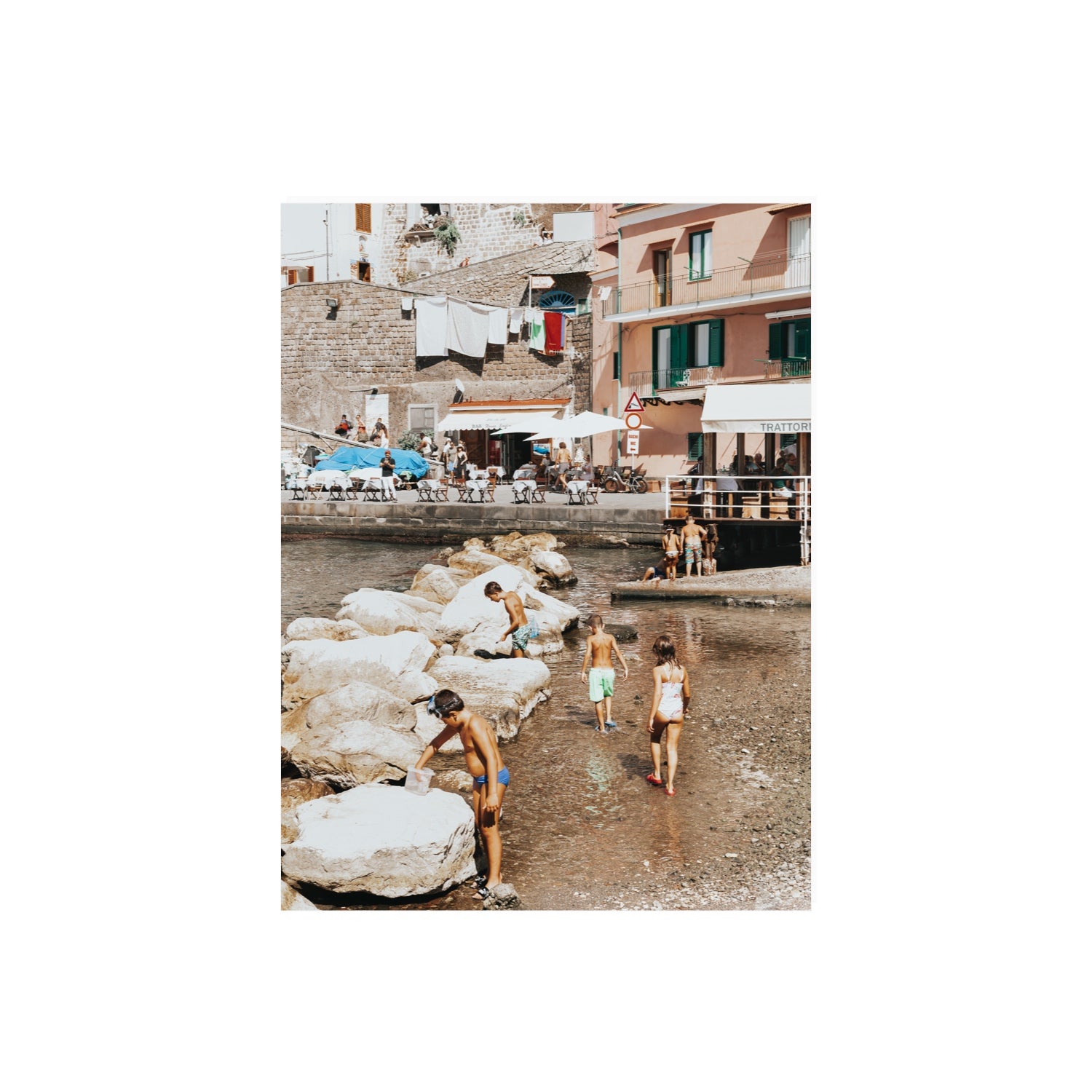 The Beachcombers Sorrento beach coastal wall art 18 x 24 in unframed fine art print