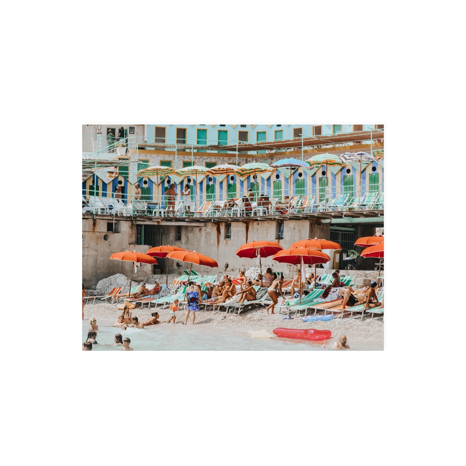 Umbrella Fiesta fine art print, Capri, Italy, 18 x 24 in, Unframed, Fine Art Print