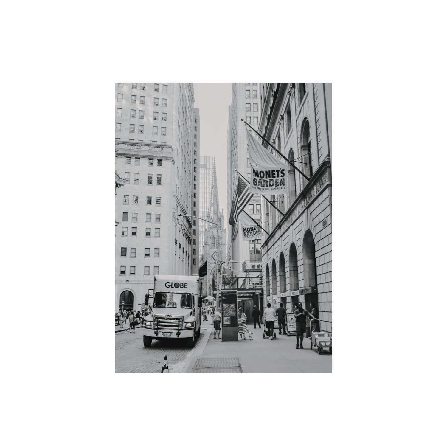Metropolitan Monotone New York NYC Black & White wall art 18 x 24 in unframed fine art print