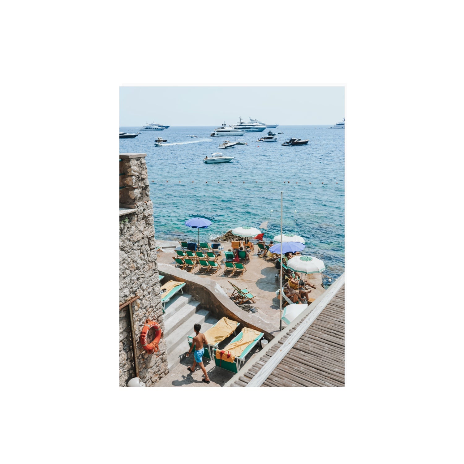 Canzone di Capri Capri Italian beach wall art 18 x 24 in unframed fine art print