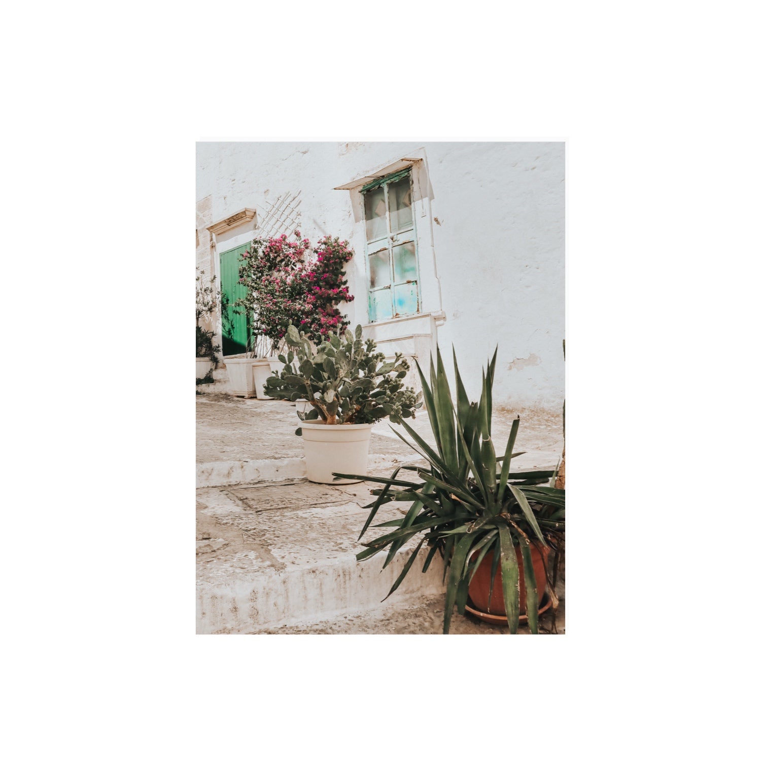 Giardino Segreto Puglia Ostuni wall art 18 x 24 in unframed fine art print