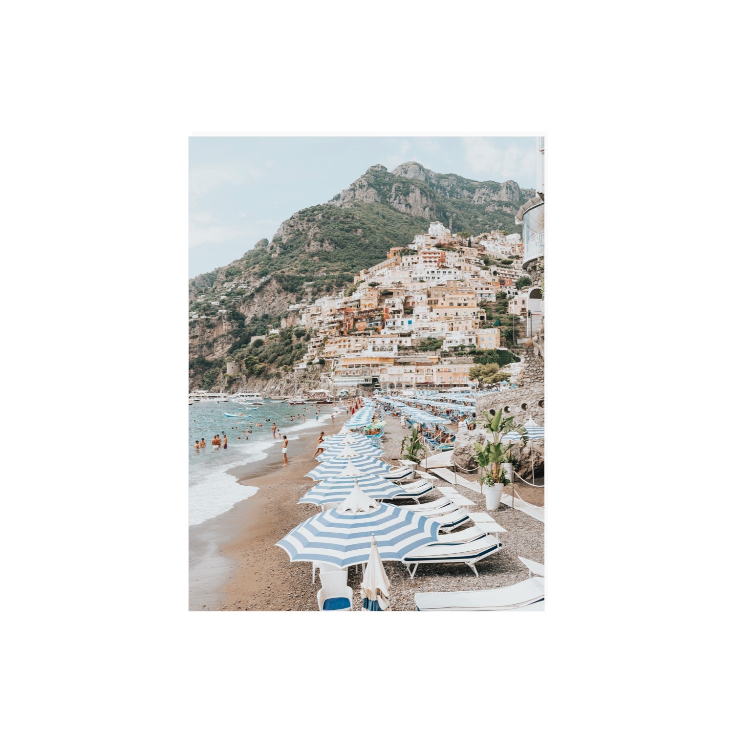 The Cliffside Village fine art print, Positano, Italy, 18 x 24 in, Unframed, Fine Art Print