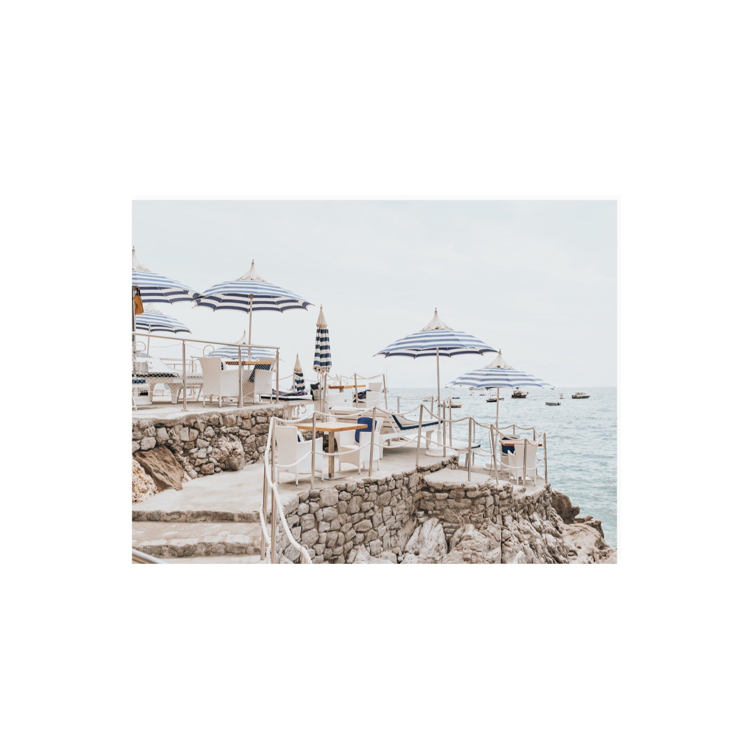 Ombrelloni fine art print, Positano, Italy, 18 x 24 in, Unframed, Fine Art Print