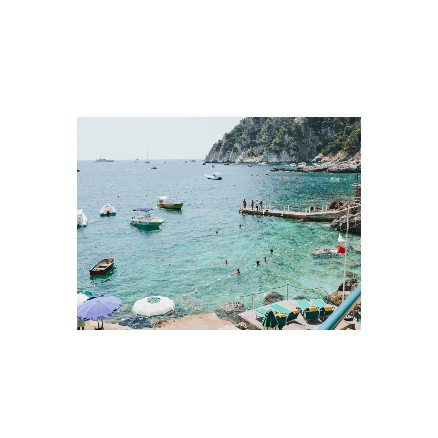 Delizia Pomeridiana Capri coastal wall art 18 x 24 in unframed fine art print