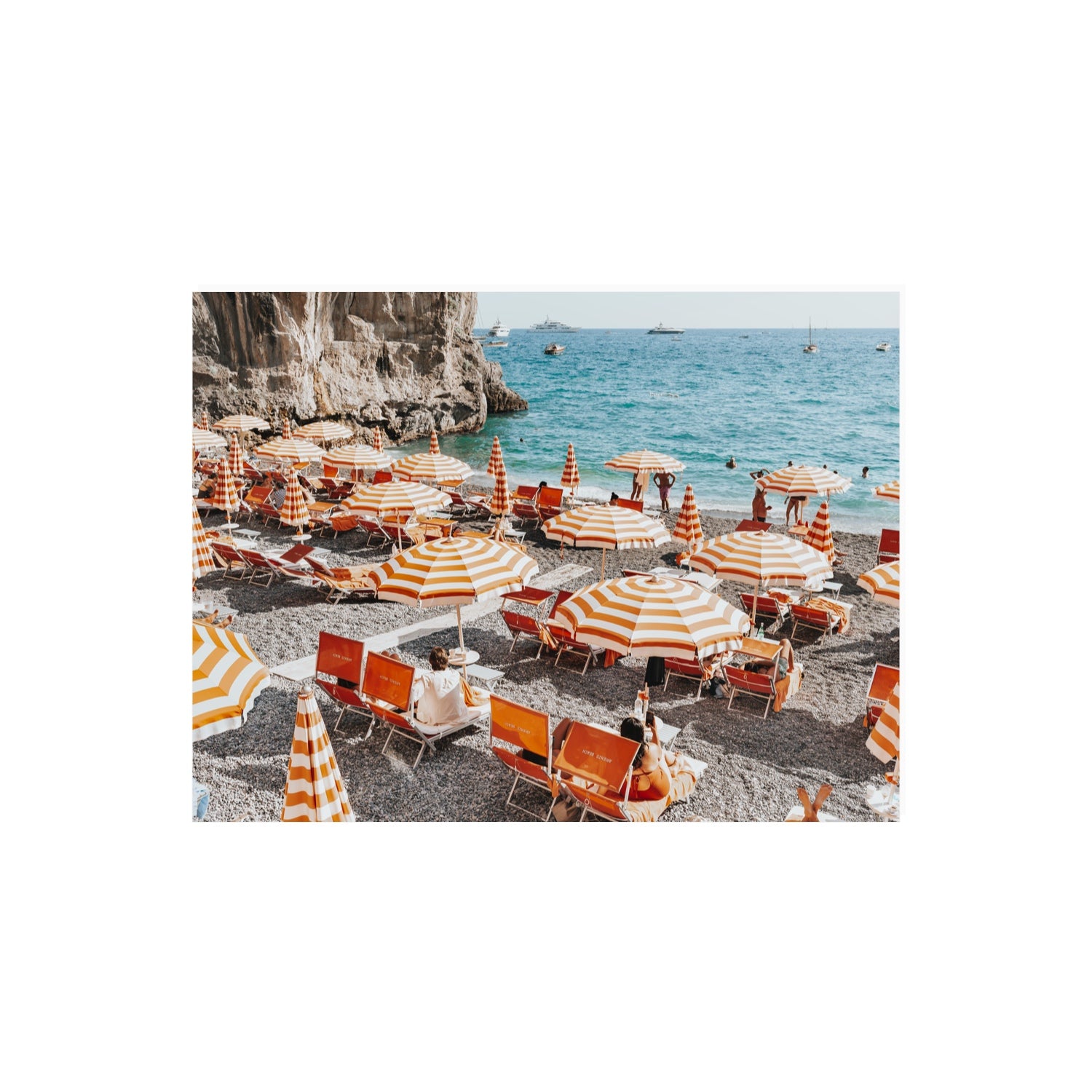 Mango Sorbet fine art print, Positano, Italy, 18 x 24 in, Unframed, Fine Art Print
