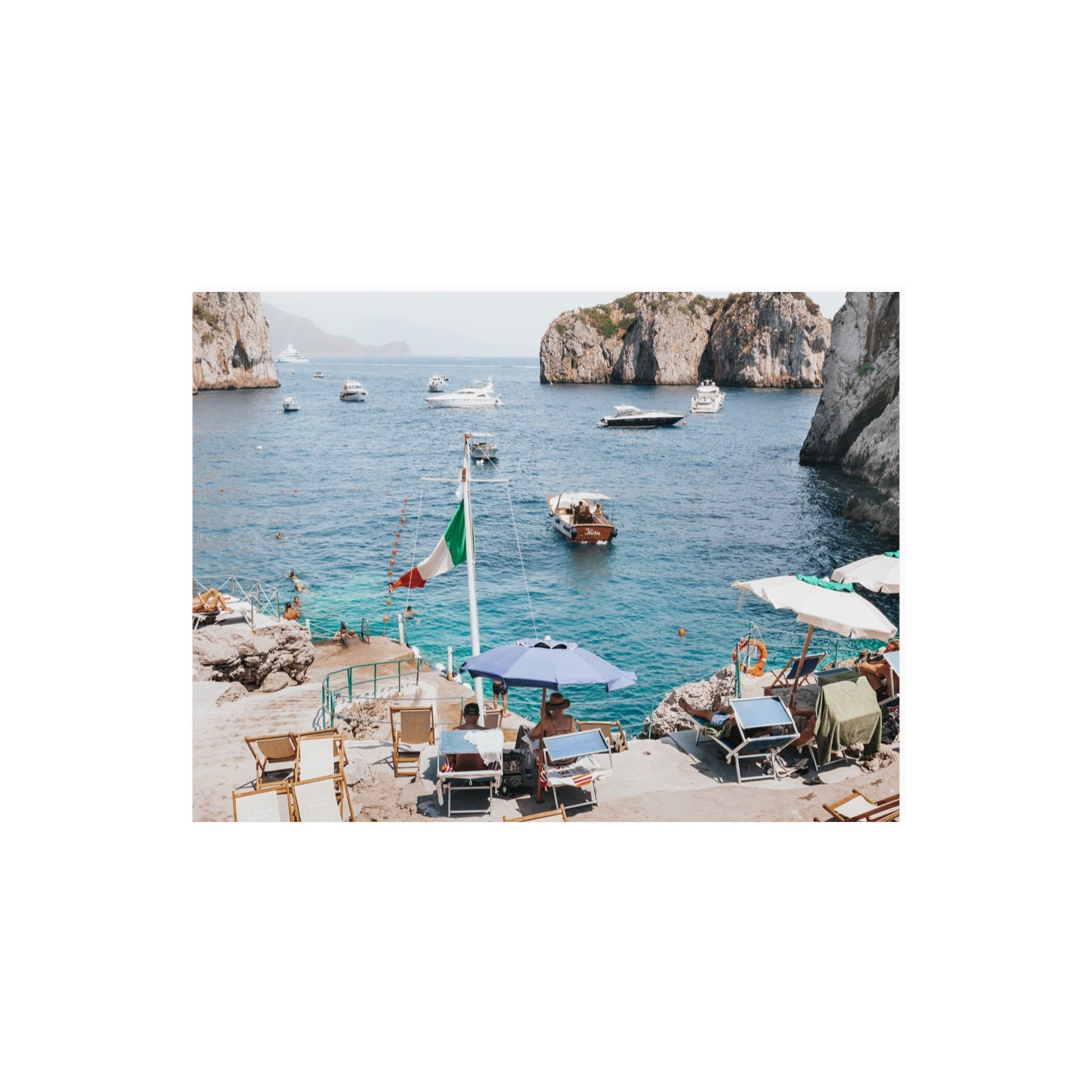 Smooth Sailing fine art print, Capri, Italy, 18 x 24 in, Unframed, Fine Art Print