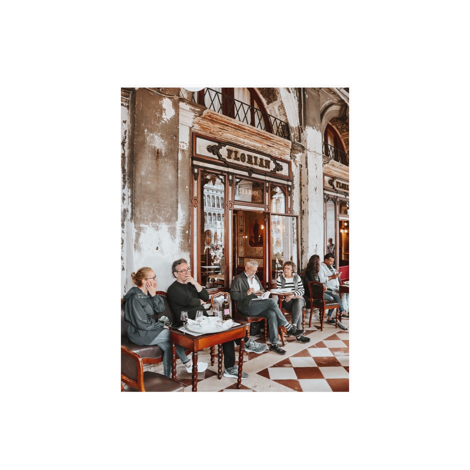 Tea Room Venice Italian wall art 18 x 24 in unframed fine art print