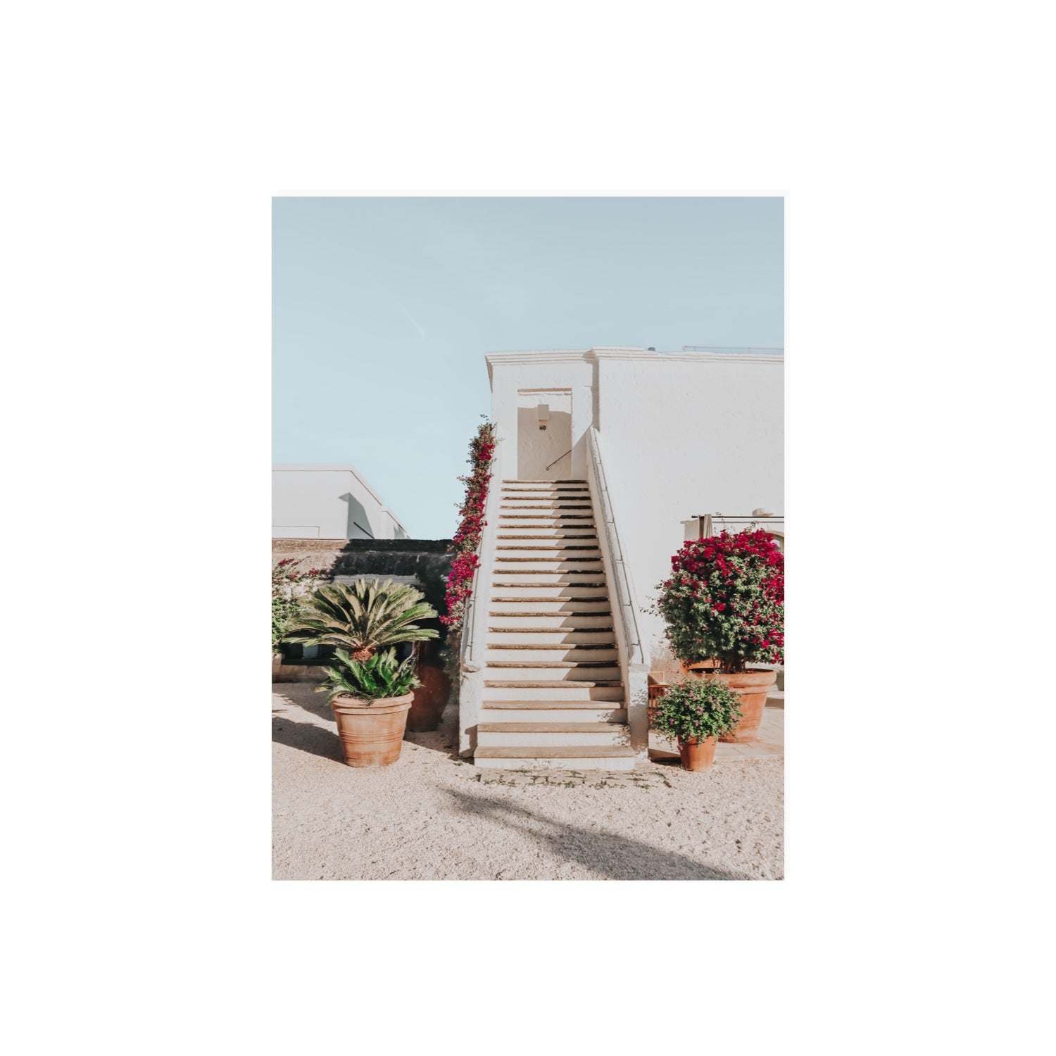 Tranquil Ascent Puglia Italian wall art 18 x 24 in unframed fine art print