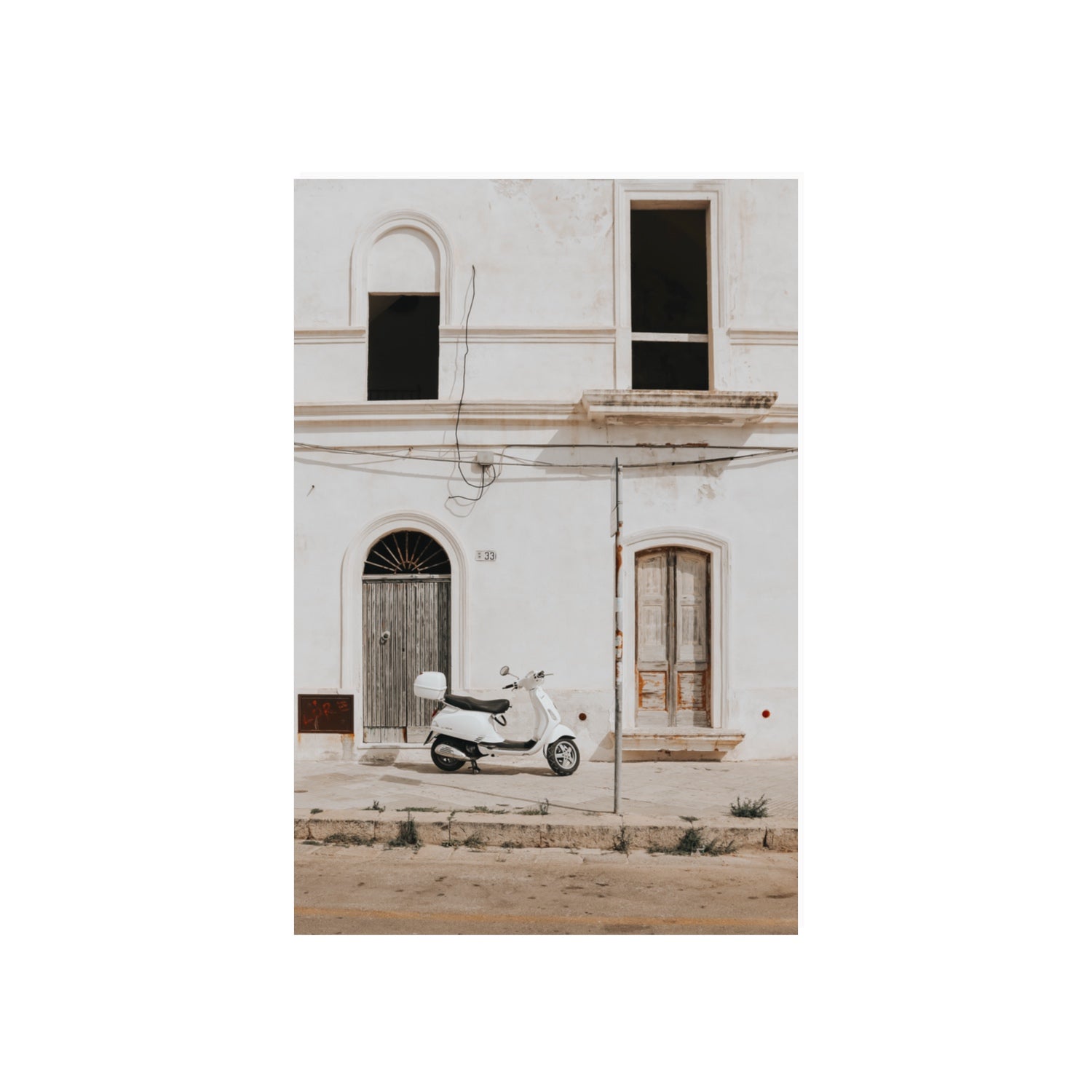 Radiant Ride Puglia Italian wall art 20 x 30 in unframed fine art print