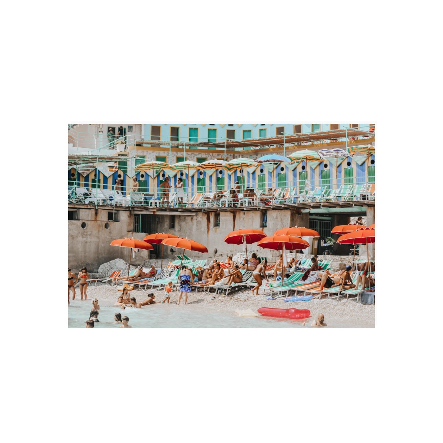 Umbrella Fiesta fine art print, Capri, Italy, 20 x 30 in, Unframed, Fine Art Print