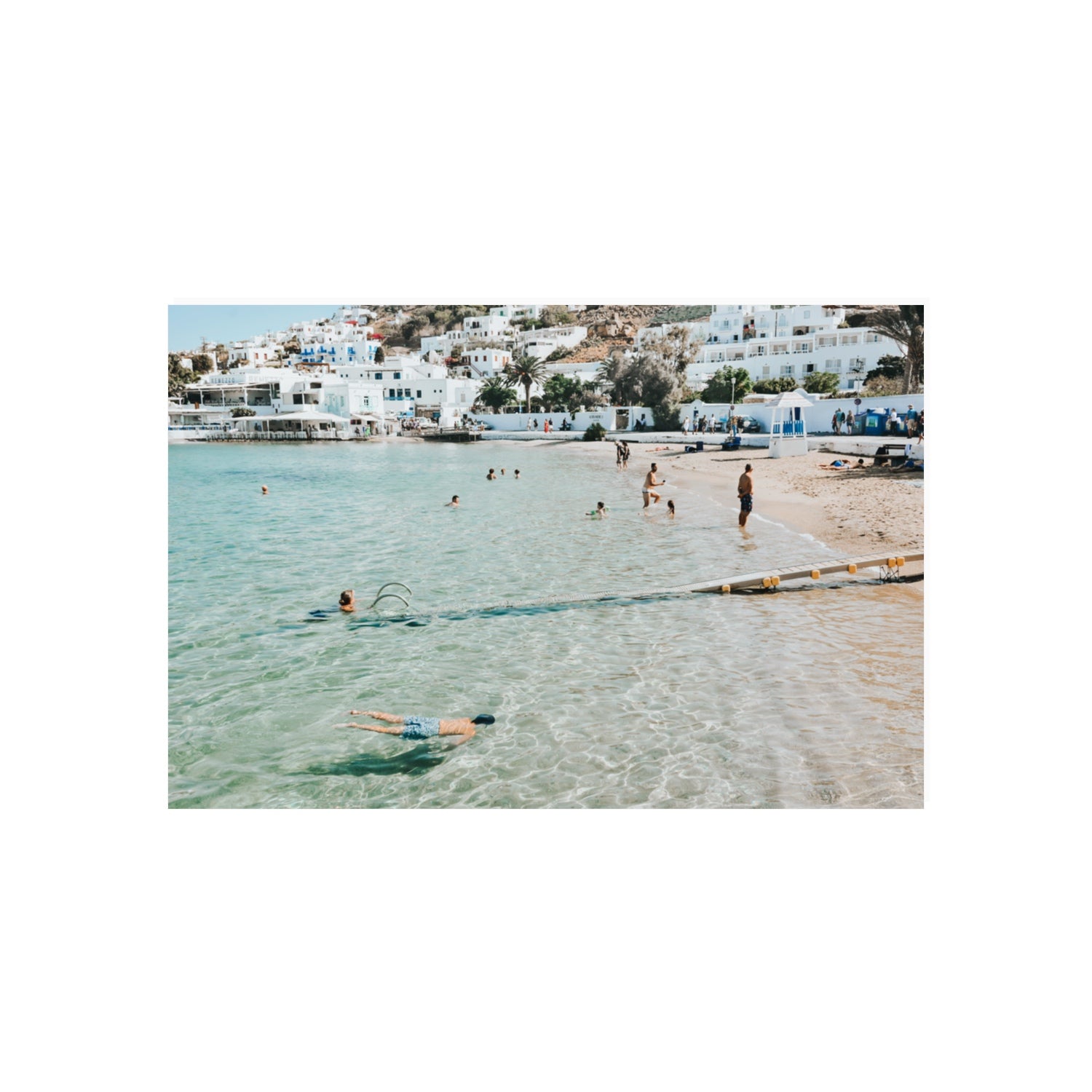 Bathe Yourself In Beauty Mykonos Greek island wall art 20 x 30 in unframed fine art print