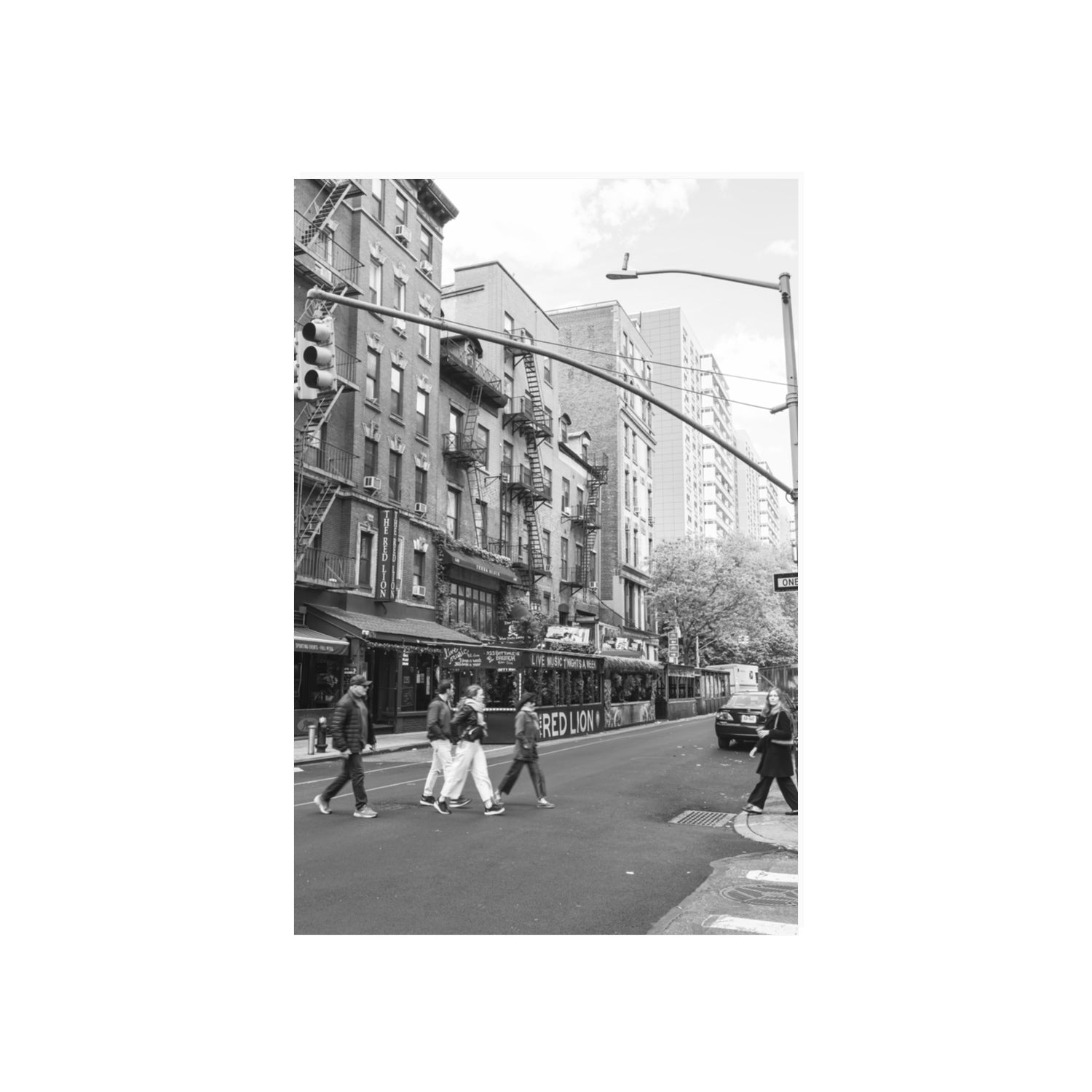 Spectral Streets New York NYC Black & White wall art 20 x 30 in unframed fine art print