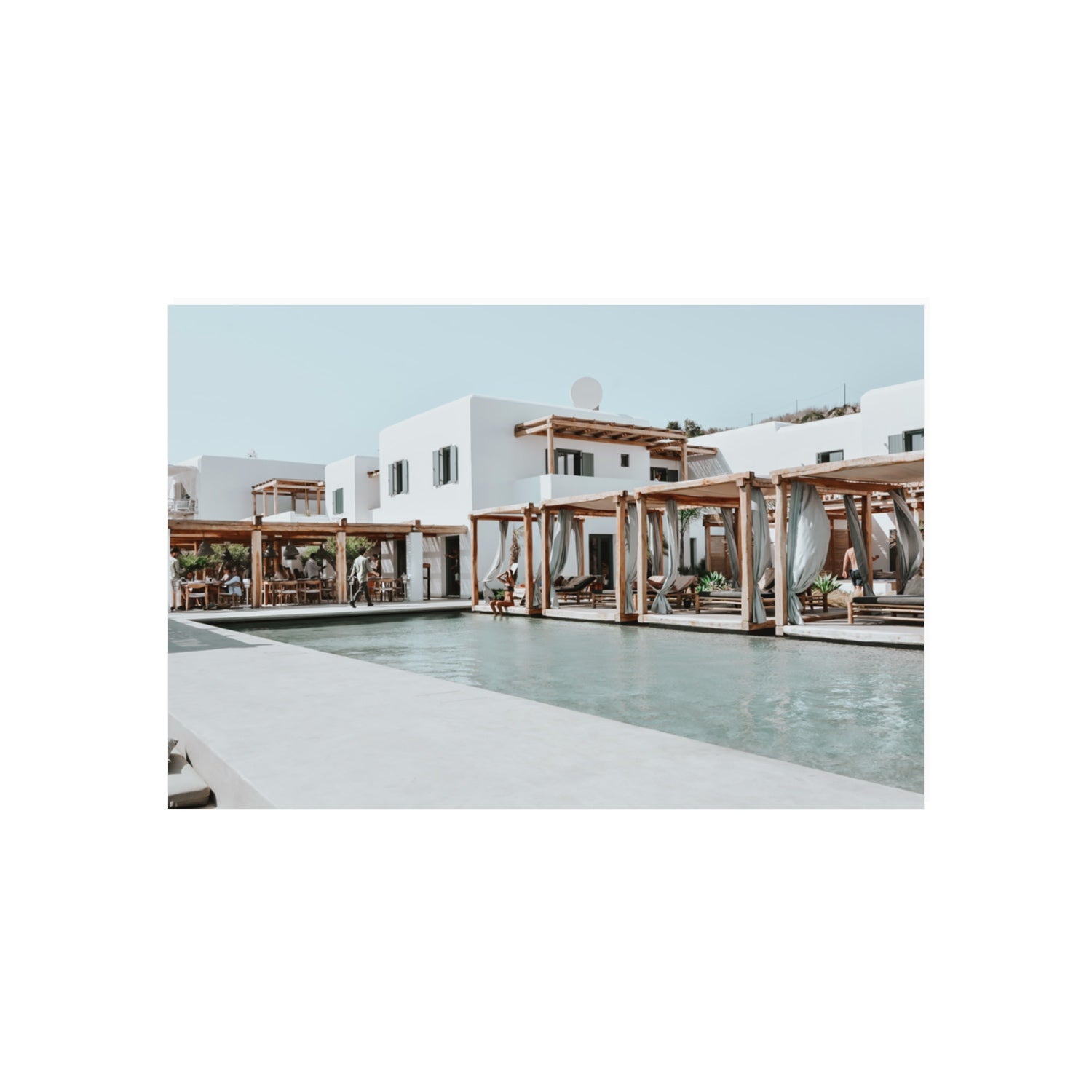 Polytelís Mykonos Greek island wall art 20 x 30 in unframed fine art print