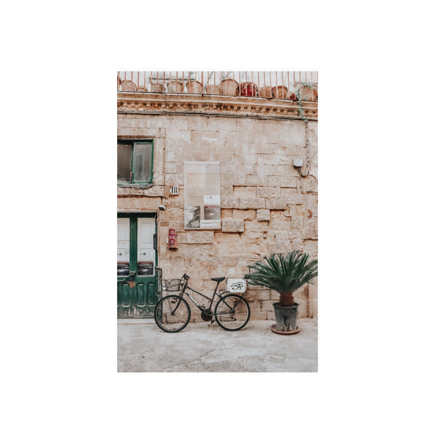 Salento Streets Puglia Lecce Italian wall art 20 x 30 in unframed fine art print