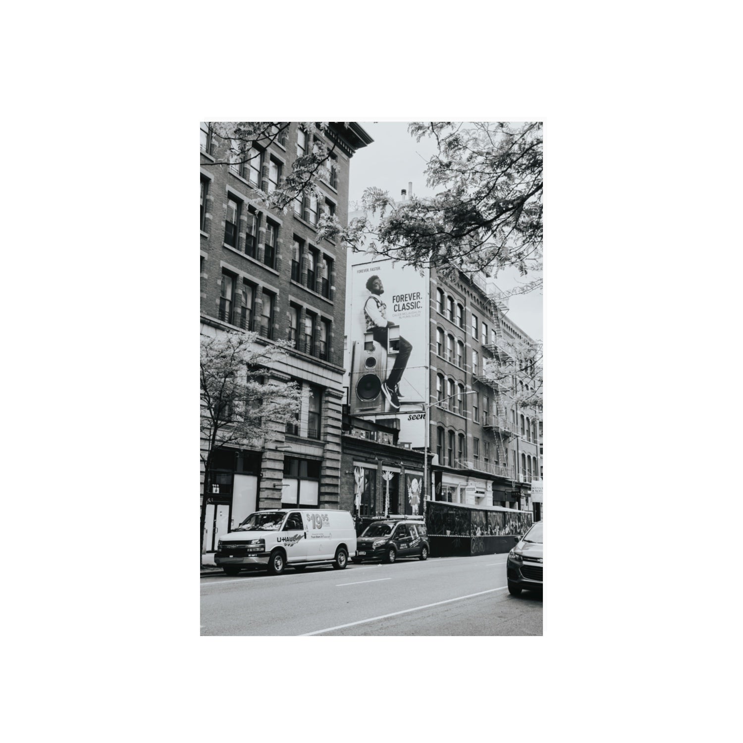 Forever Classic New York NYC Black & White wall art 20 x 30 in unframed fine art print
