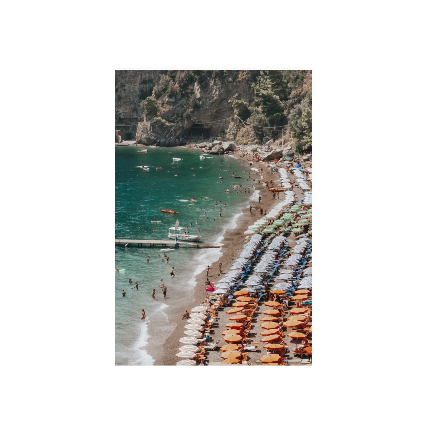 Ocean's Playground Positano decor wall art 20 x 30 in unframed fine art print