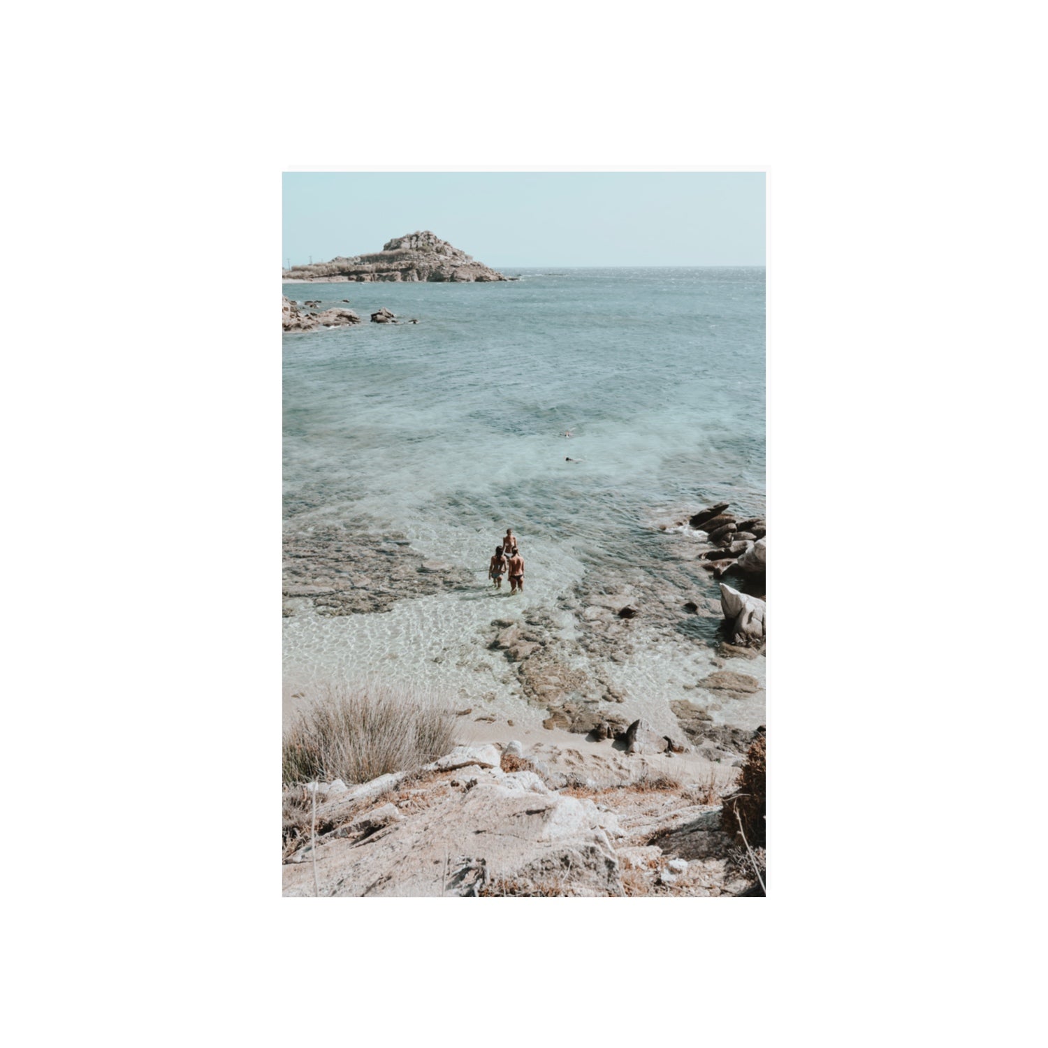 Island Life Mykonos coastal Greek island wall art 20 x 30 in unframed fine art print