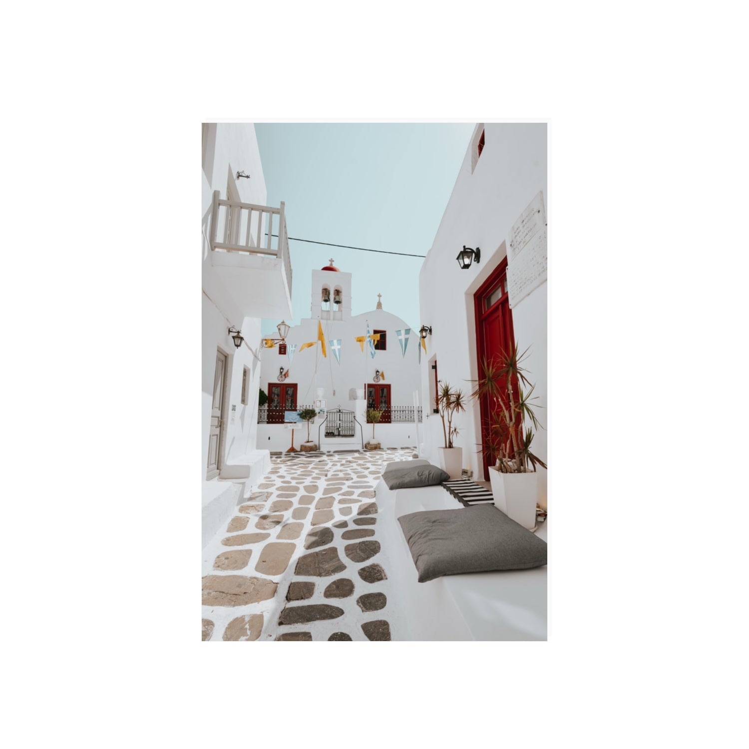 Cycladic Charm fine art print, Mykonos, Greece, 20 x 30 in, Unframed, Fine Art Print