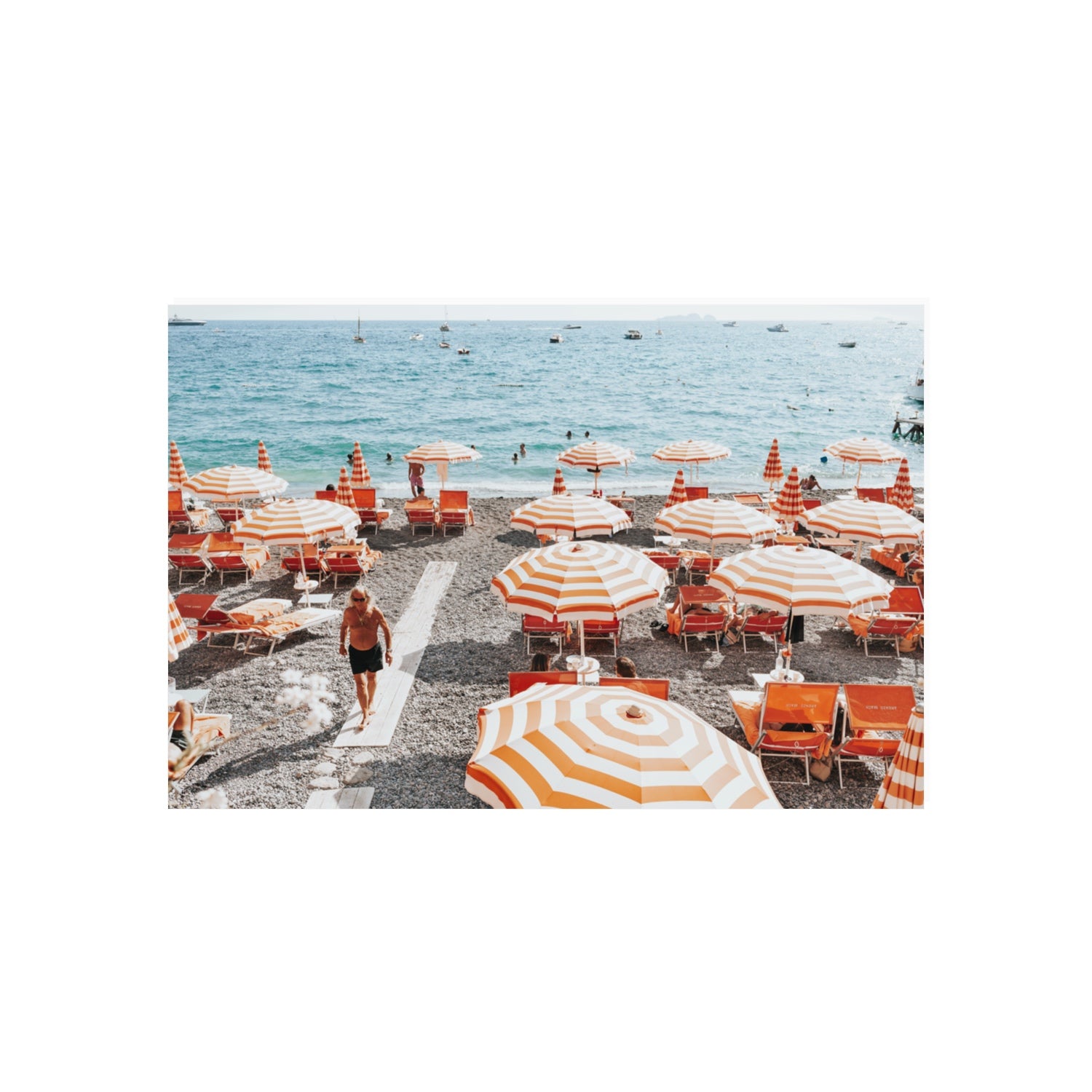 Shoreline Strut Positano wall art 20 x 30 in unframed fine art print