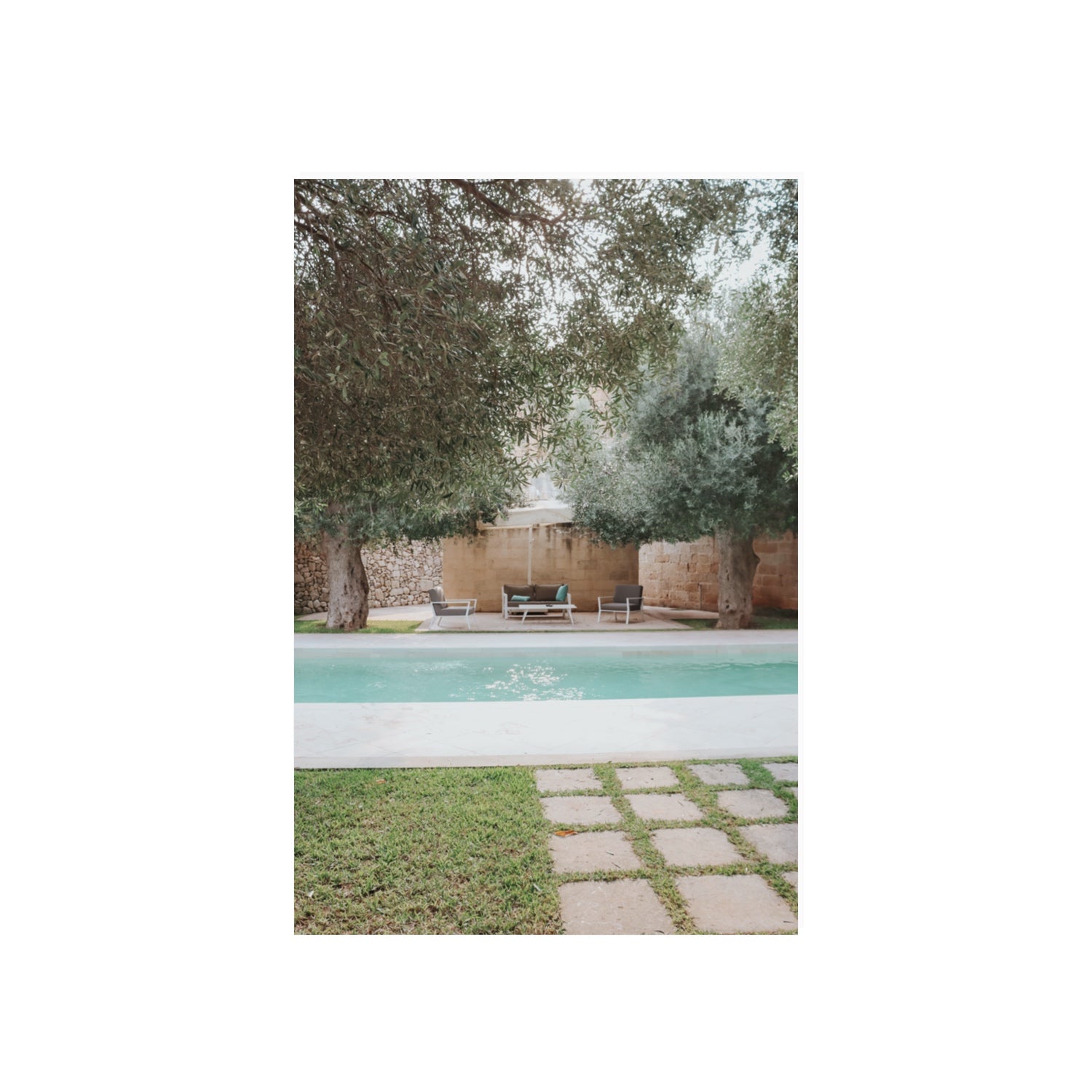Idyllic Escape Puglia Mediterranean wall art 20 x 30 in unframed fine art print