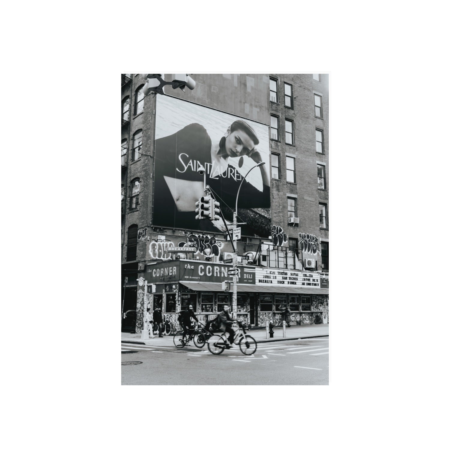 Runway To Rooftops New York NYC Black & White wall art 20 x 30 in unframed fine art print