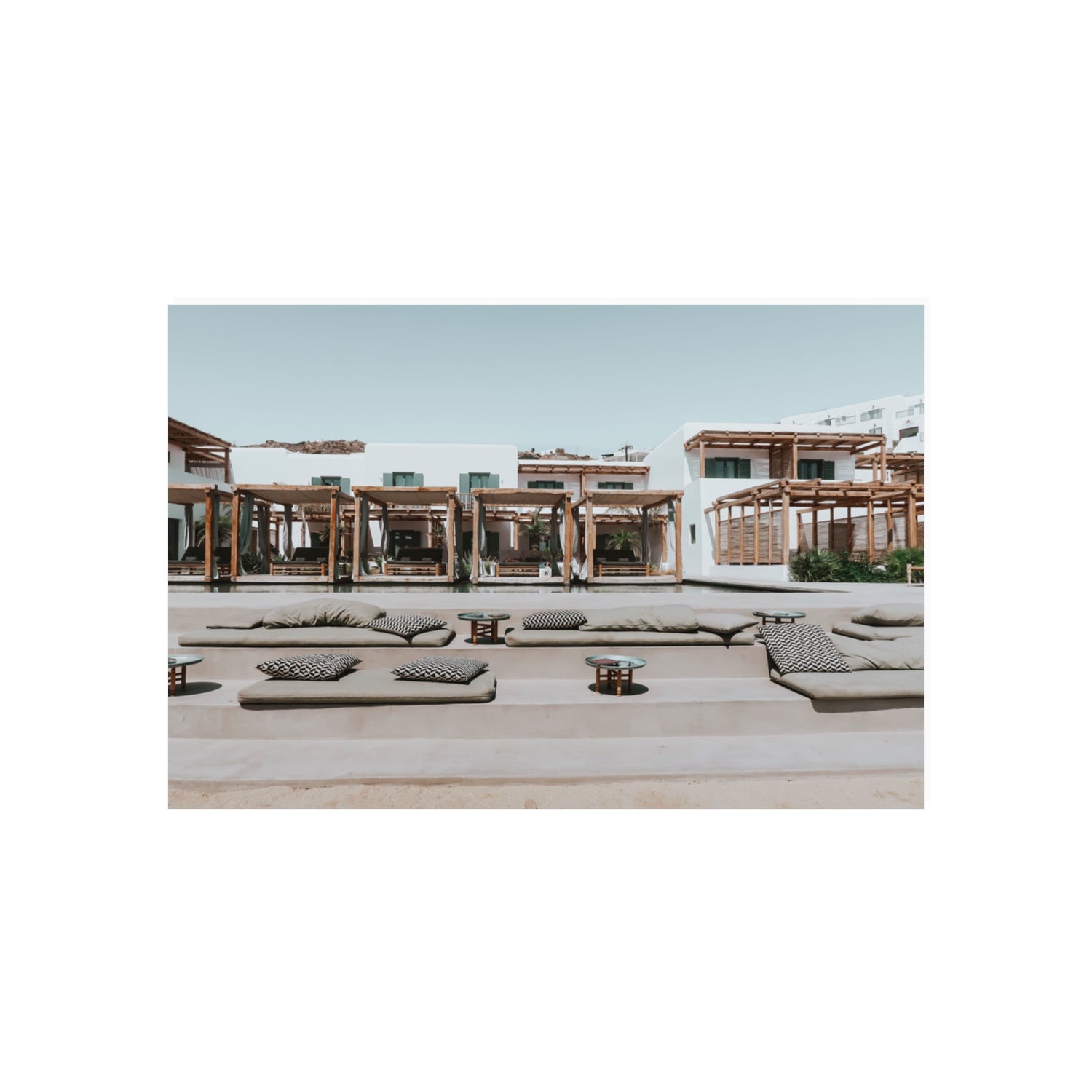 Platis Gialos fine art print, Mykonos, Greece, 20 x 30 in, Unframed, Fine Art Print