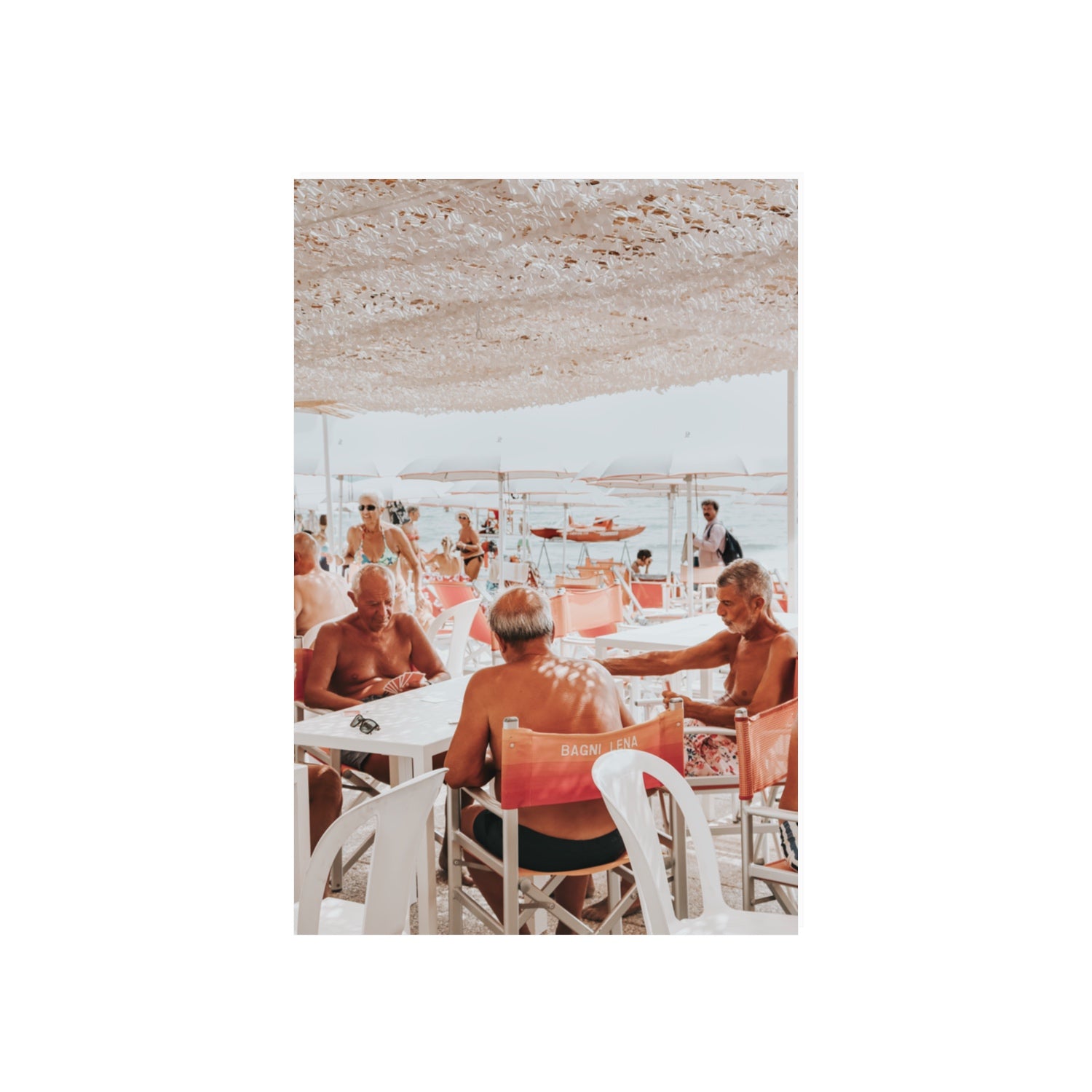 The Players fine art print, Alassio, Italy, 20 x 30 in, Unframed, Fine Art Print
