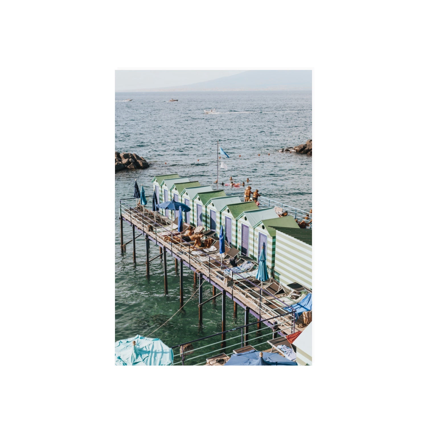 Cabine da Spiaggia fine art print, Sorrento, Italy, 20 x 30 in, Unframed, Fine Art Print