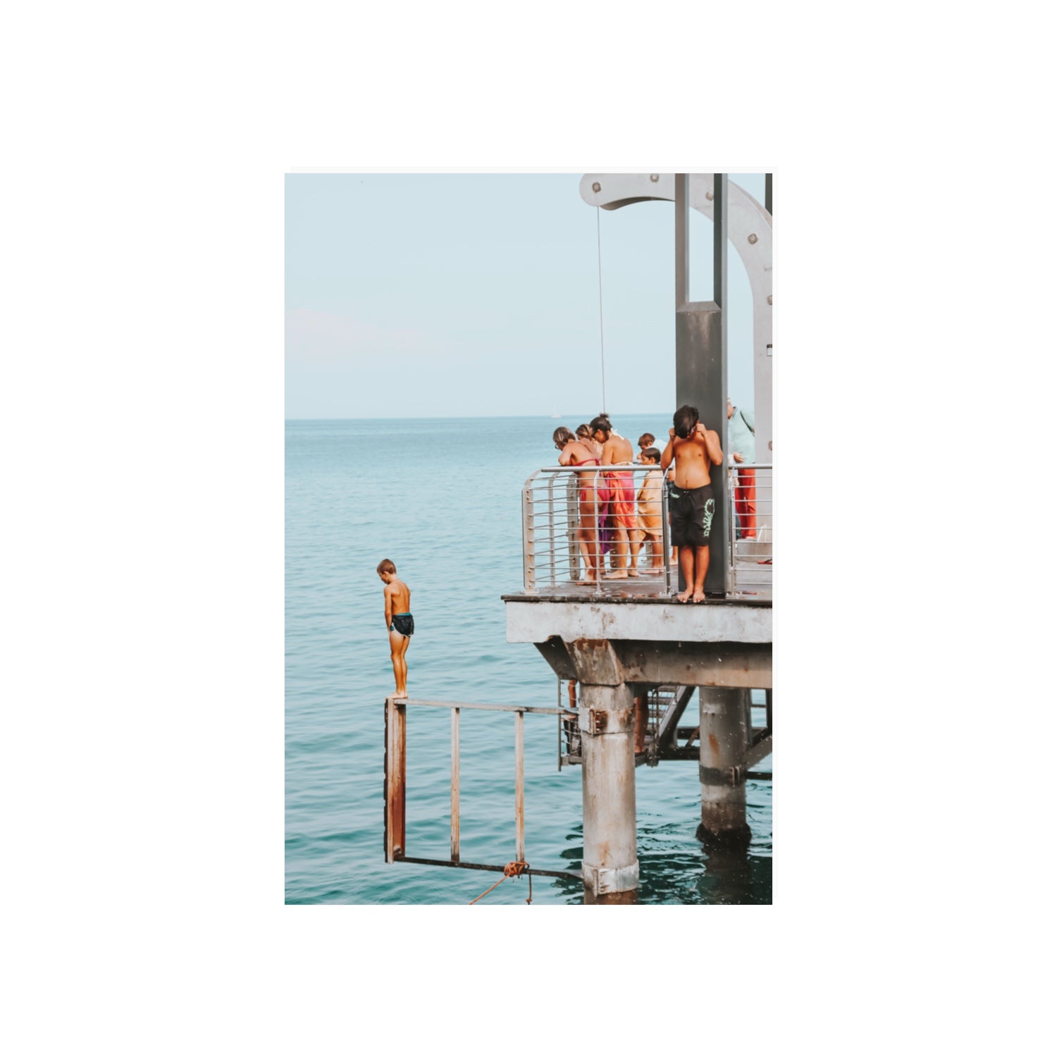 Golden Boy Alassio coastal decor wall art 20 x 30 in unframed fine art print