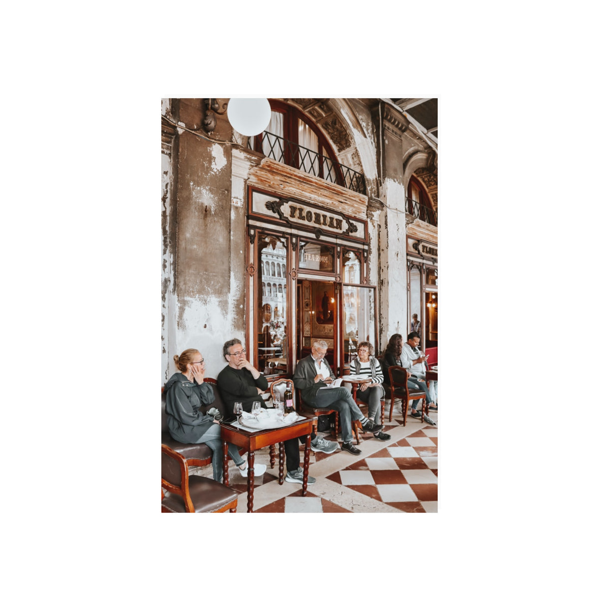 Tea Room Venice Italian wall art 20 x 30 in unframed fine art print