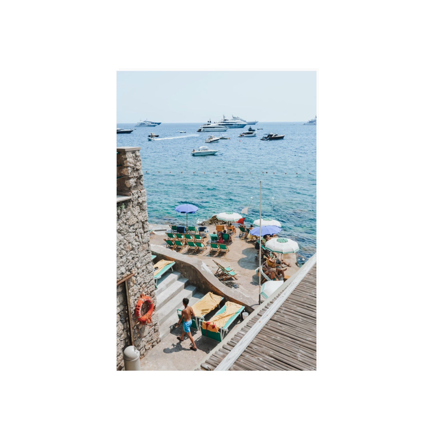Canzone di Capri Capri Italian beach wall art 20 x 30 in unframed fine art print