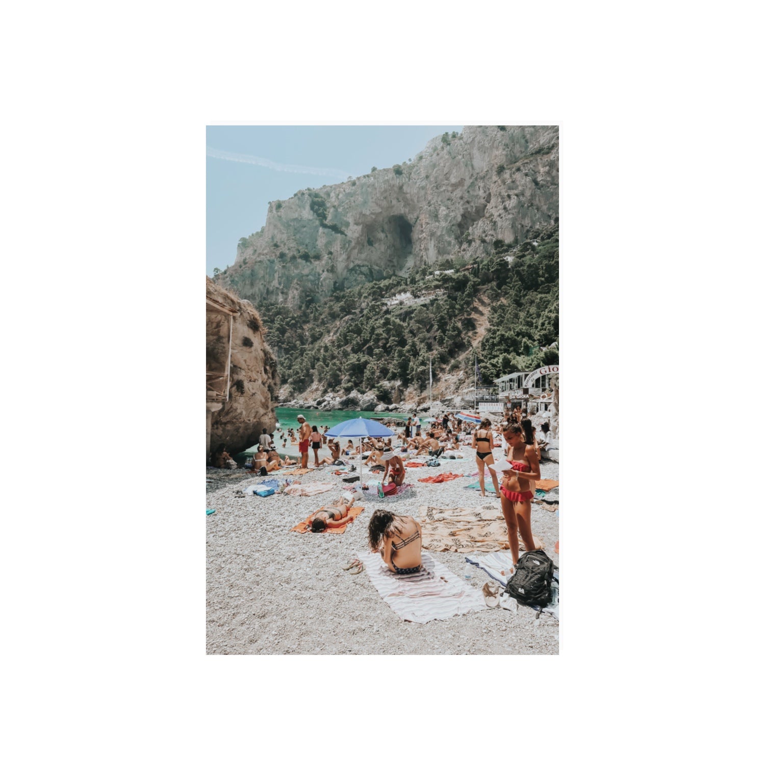 Marina Piccola Capri Mediterranean wall art 20 x 30 in unframed fine art print