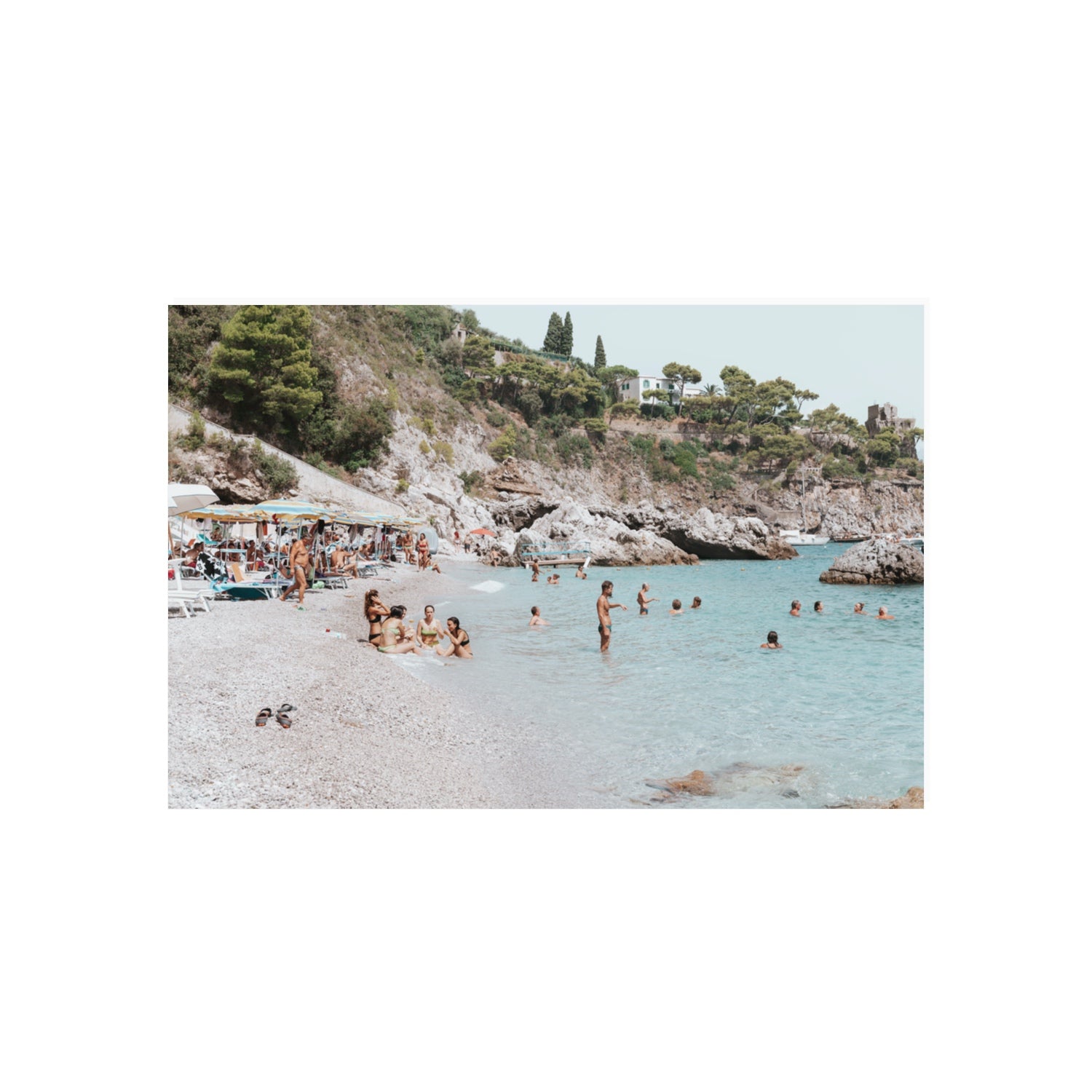 La Vacanza Amalfi Mediterranean wall art 20 x 30 in unframed fine art print