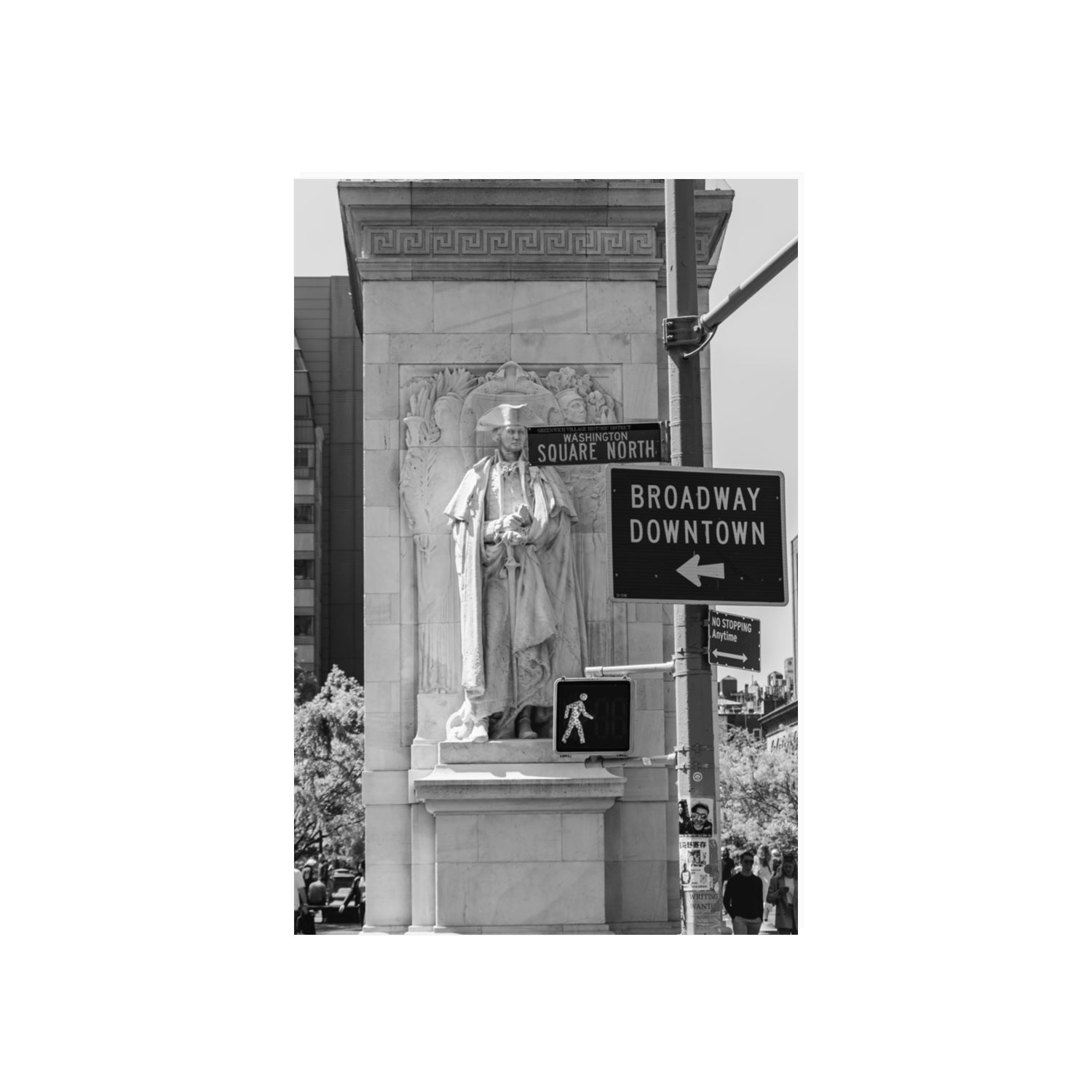 Silent Sentinels New York NYC Black & White wall art 20 x 30 in unframed fine art print