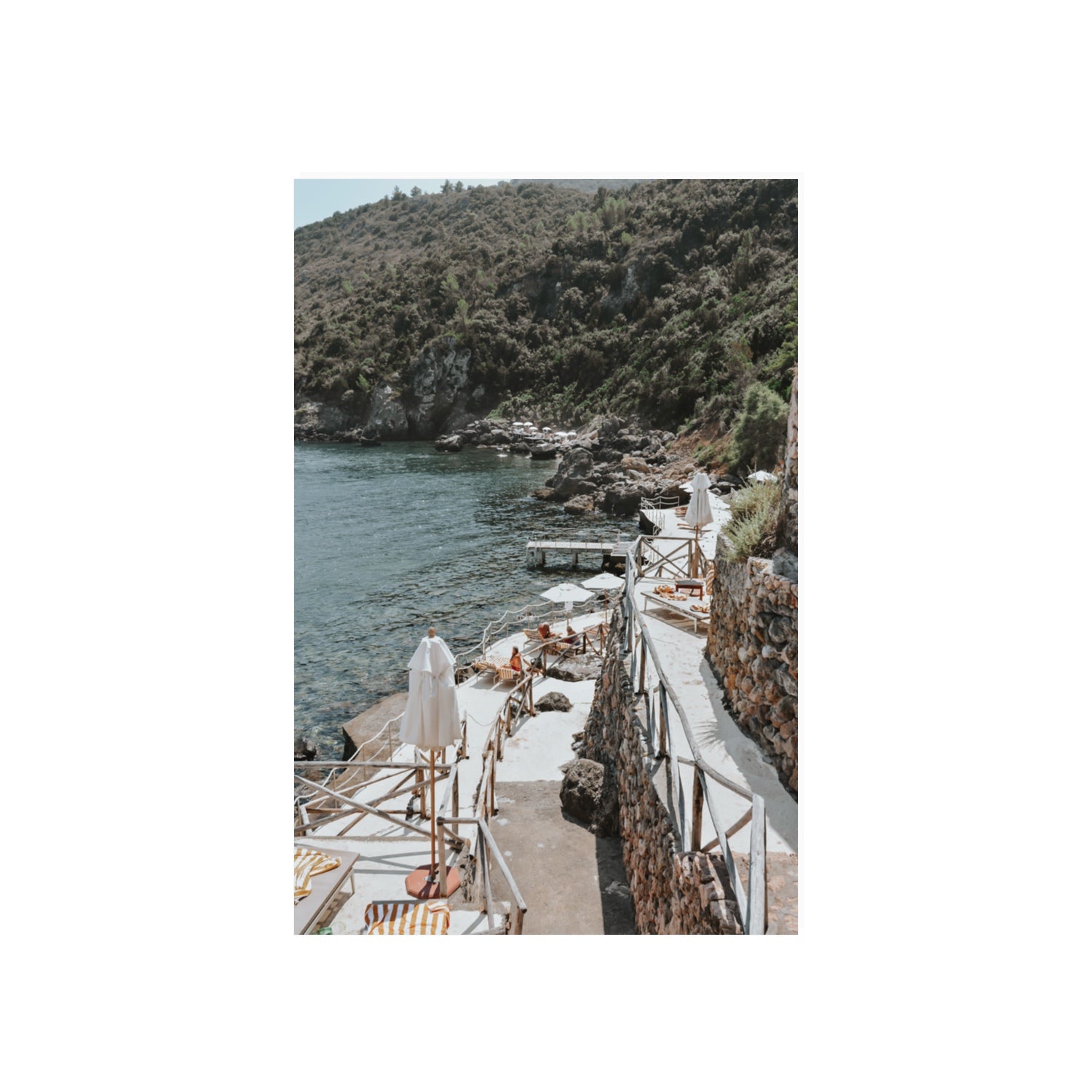 L'Estate Tuscany coastal Italian wall art 20 x 30 in unframed fine art print
