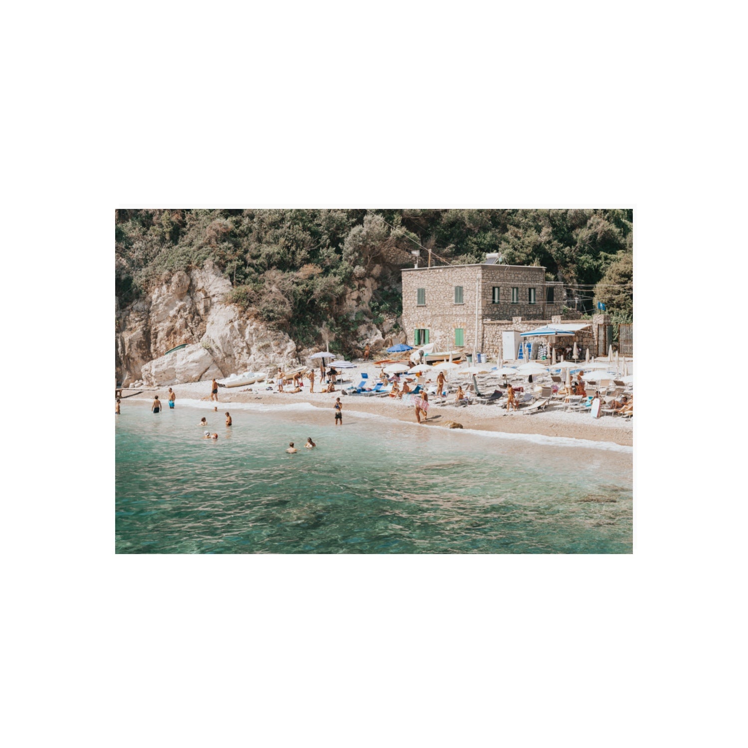Secluded Sanctuary Nerano Italian Mediterranean decor wall art 20 x 30 in unframed fine art print