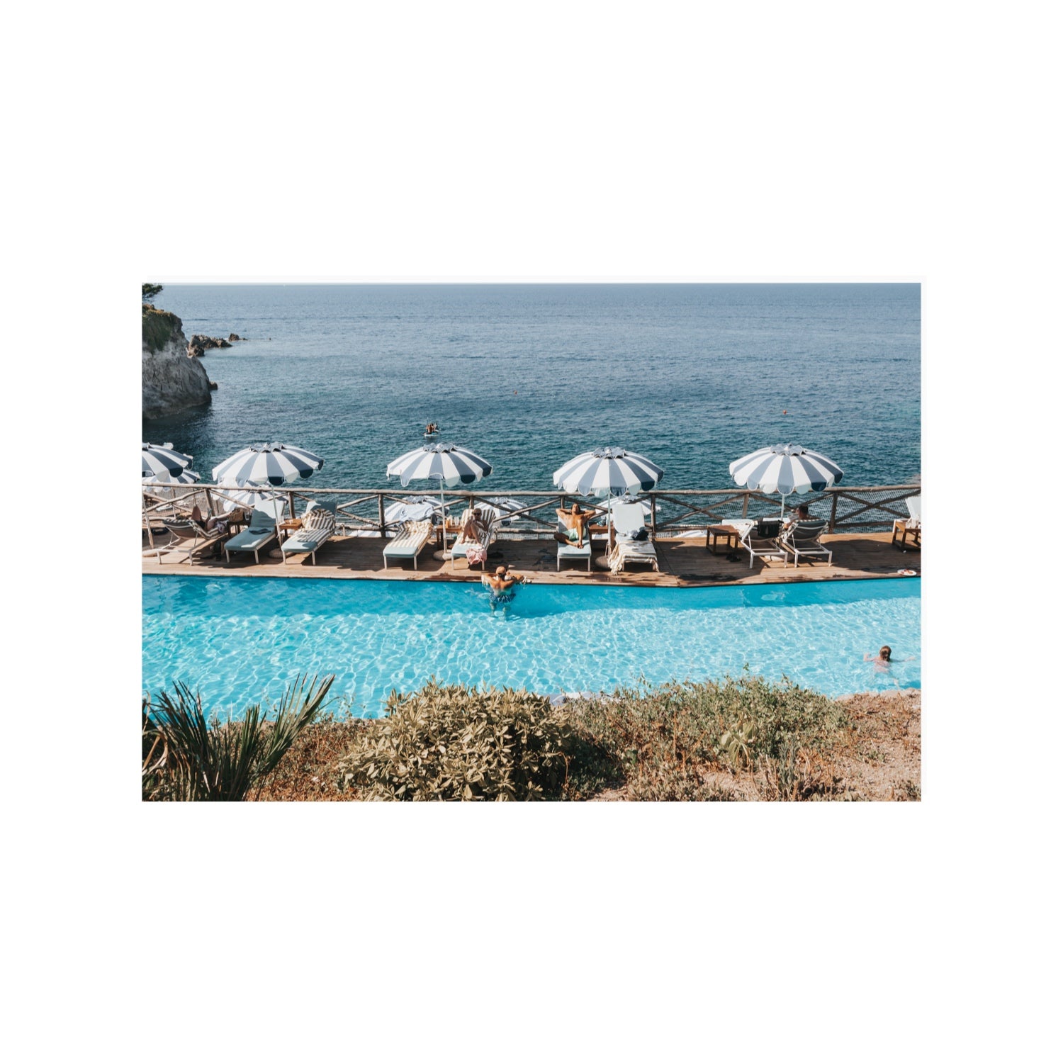 Hues Of Blues fine art print, Ischia, Italy, 24 x 36 in, Unframed, Fine Art Print
