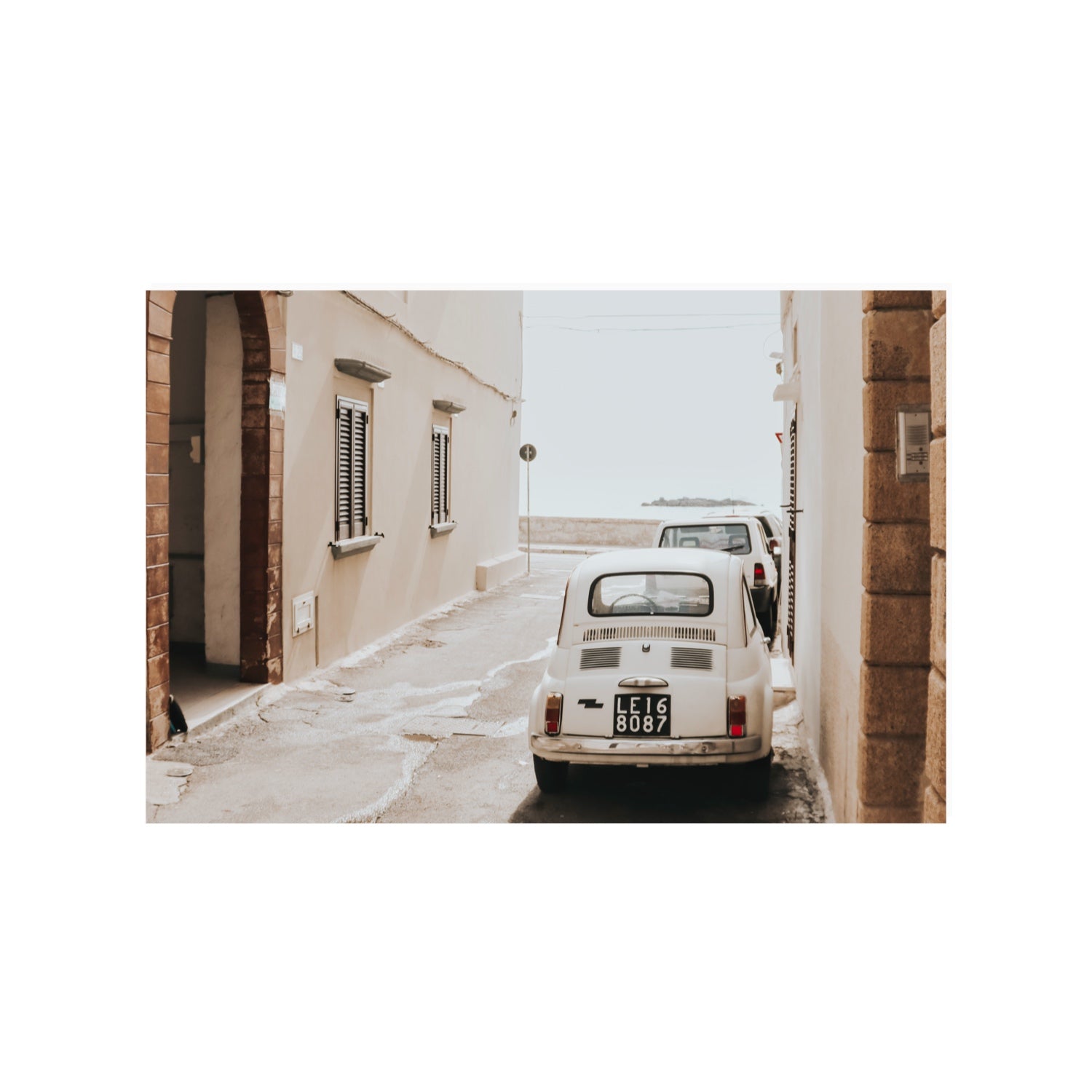 Bambini Lane Puglia Italian wall art 24 x 36 in unframed fine art print