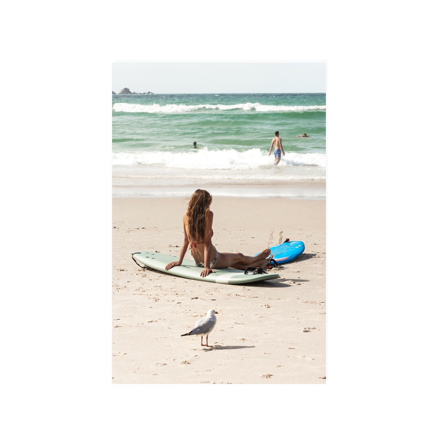 Carissa Byron Bay Surf coastal wall art 24 x 36 in unframed fine art print